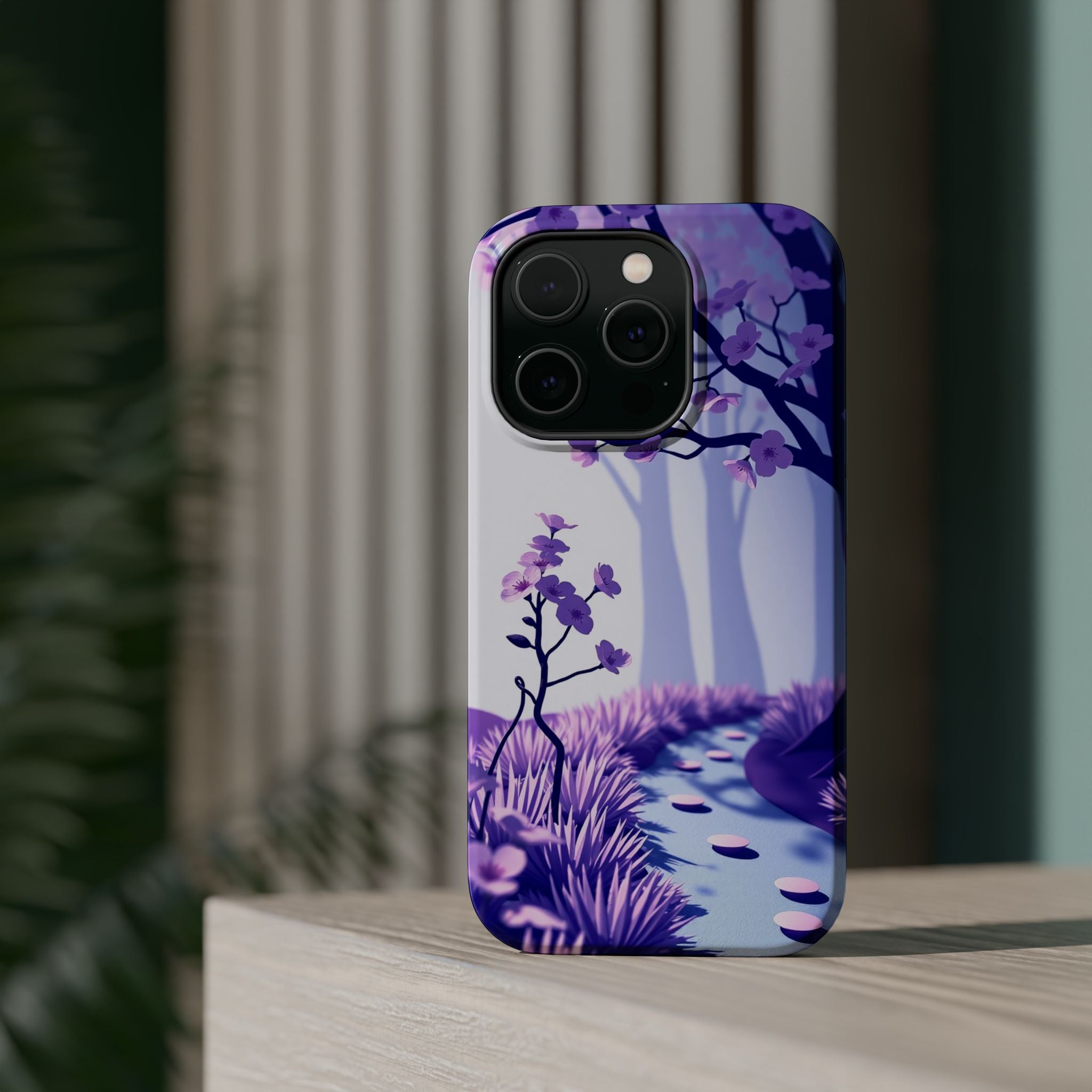 iPhone Blossom Trail Paper Cut Art Bold Modern Everyday Snap Case · iPhone Case