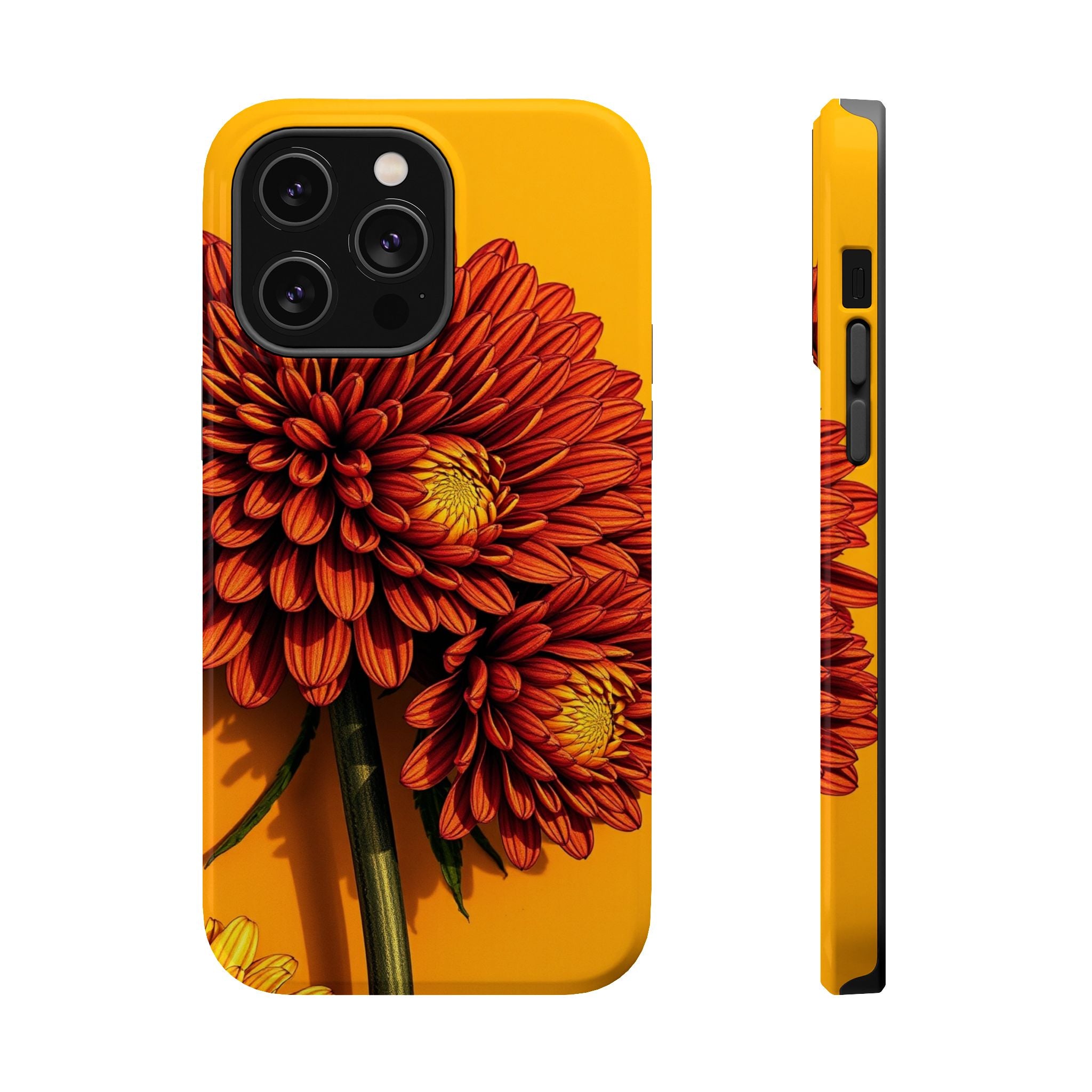iPhone Mustard And Rust Ranunculus Stack Slim Everyday iPhone 14 · iPhone Case