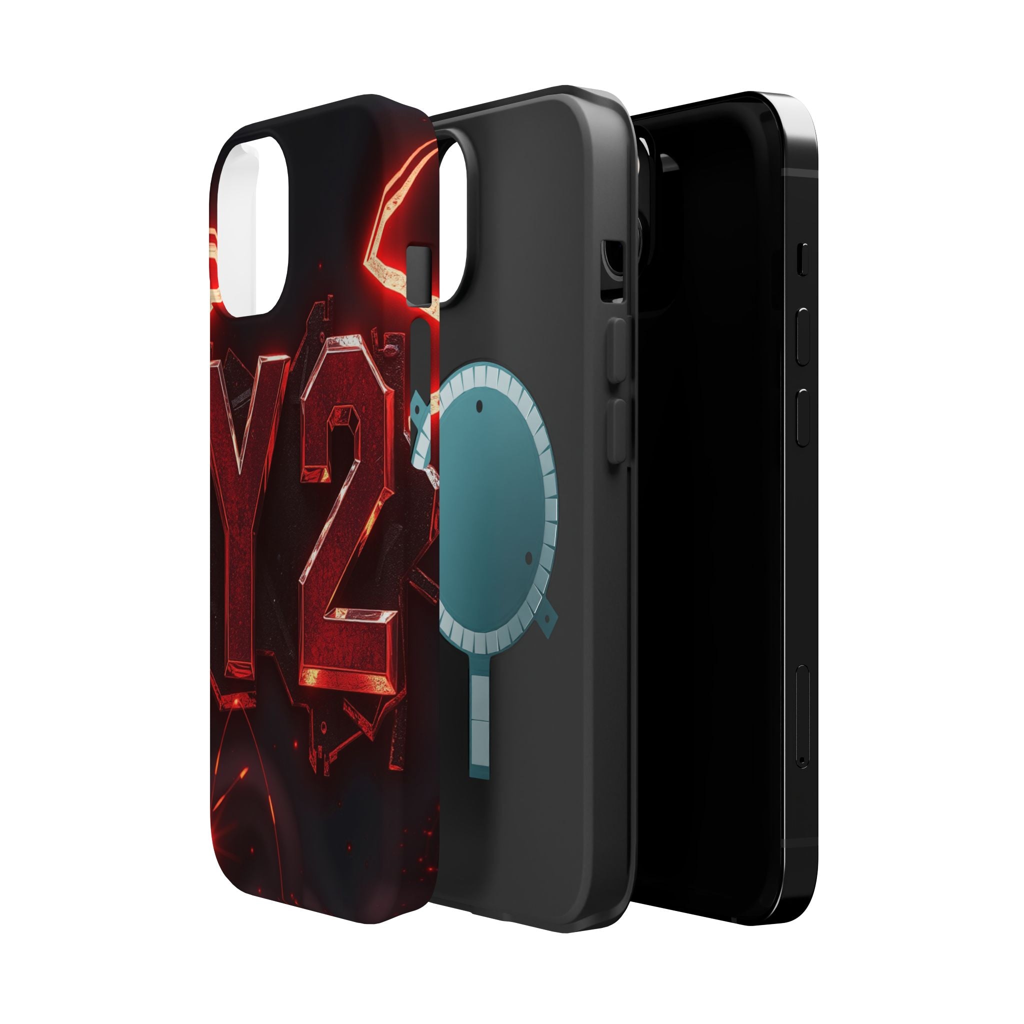 iPhone Y2K Holographic Bold Art Slim Everyday Designer Case · iPhone Case