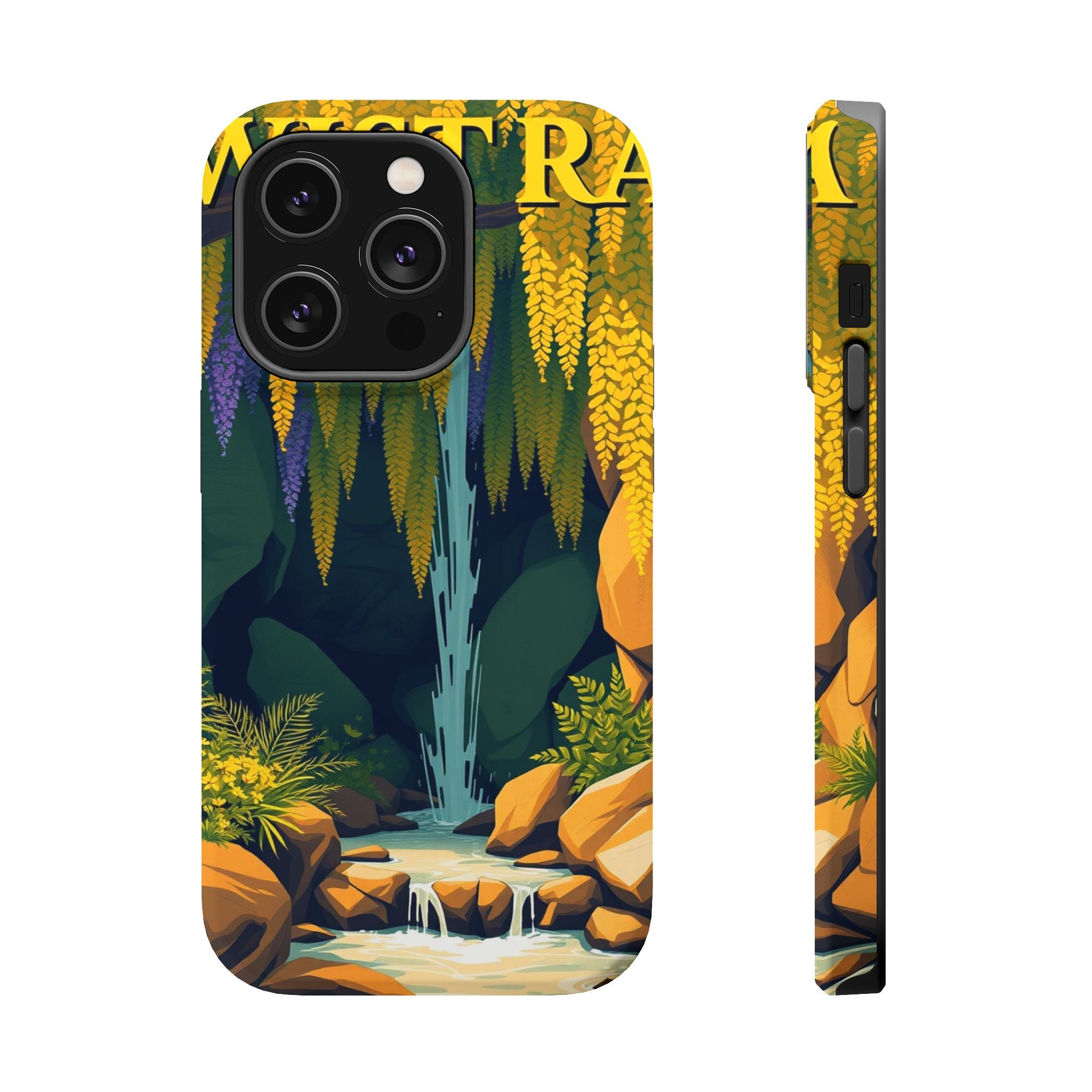 iPhone Wisteria Cascade Vintage Retro Poster Slim iPhone Everyday · iPhone Case