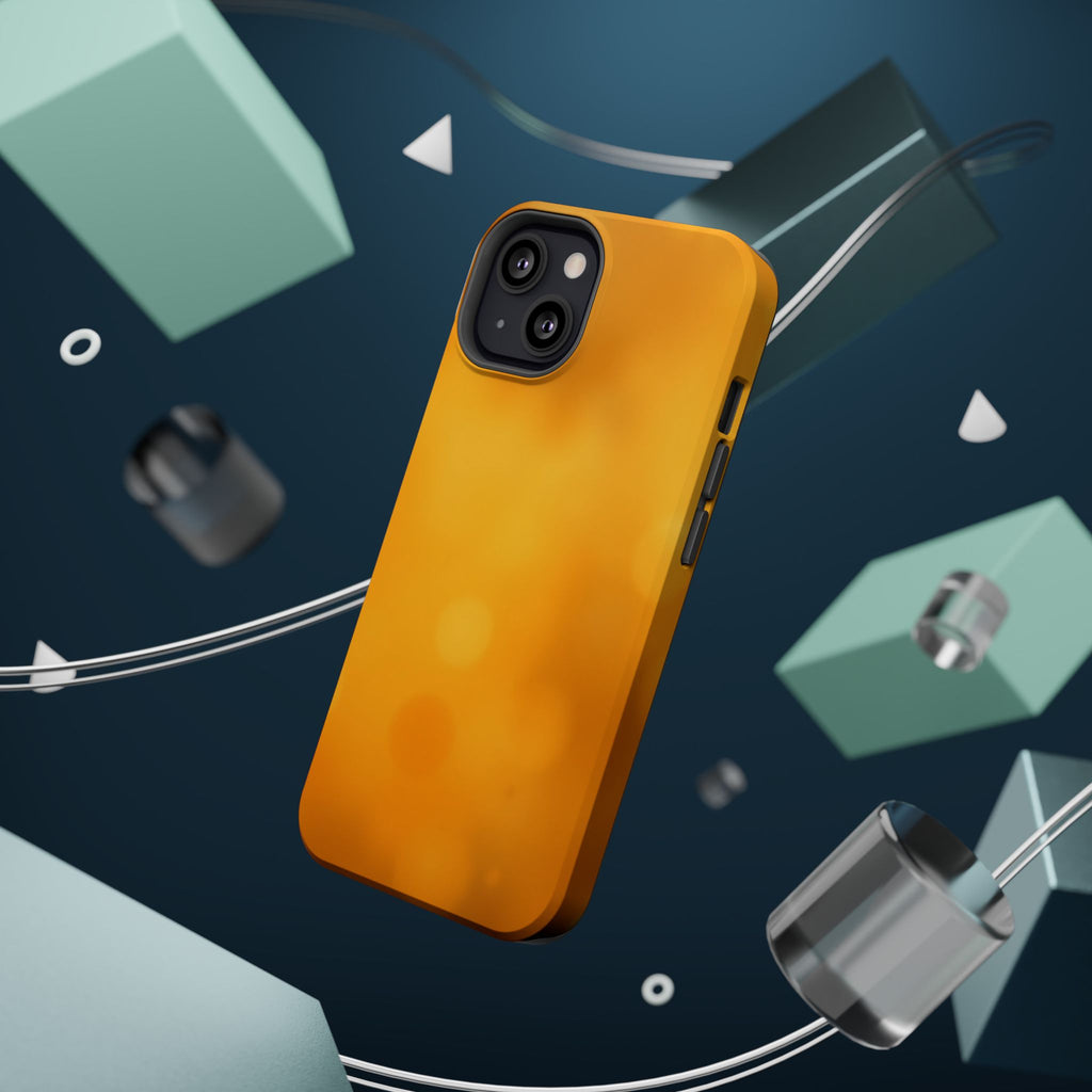 iPhone Mustard And Rust Pixel Blur Bold Modern Everyday Snap Case · iPhone Case