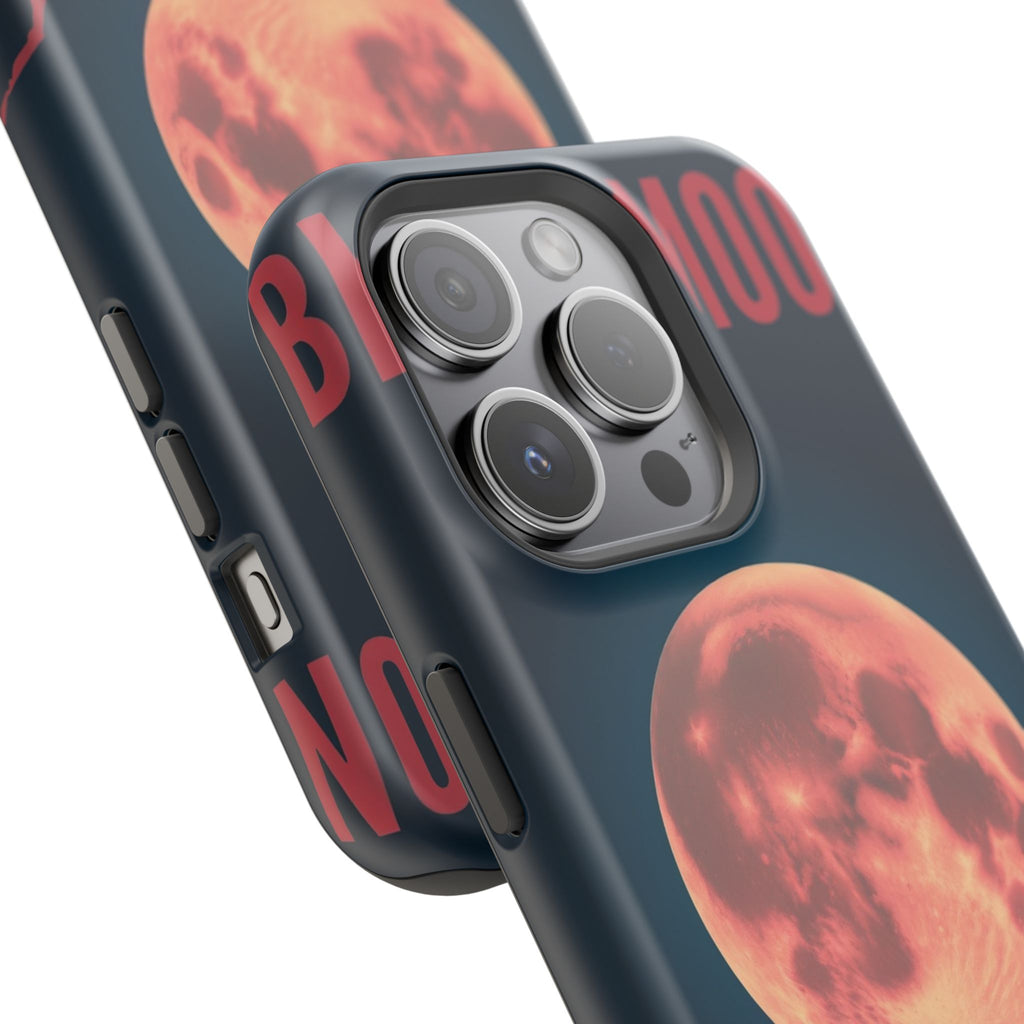 iPhone Blood Moon Rise Vintage Retro Poster Slim Everyday Designer Case · iPhone