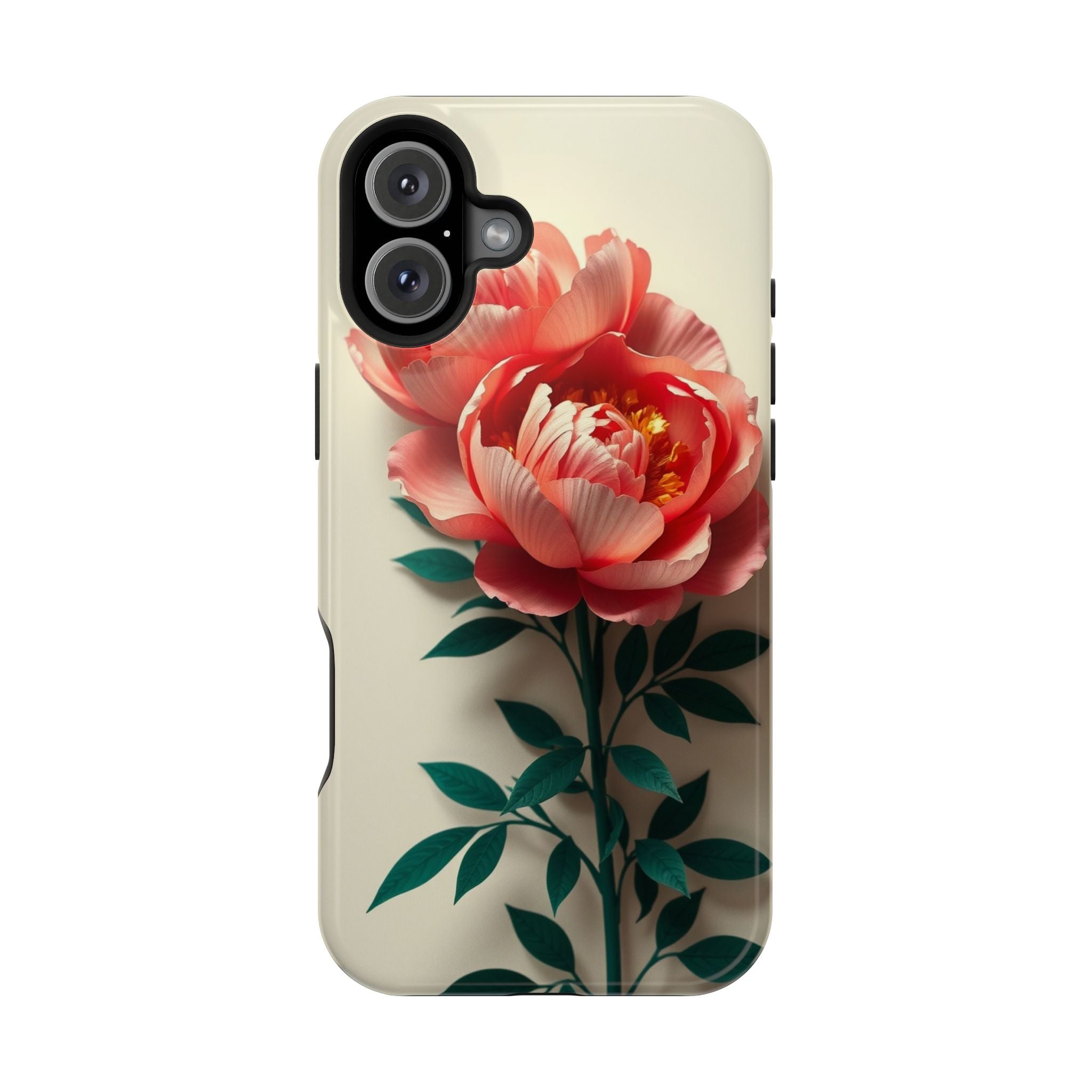 iPhone Emerald Green And Gold Peony Bouquet Slim iPhone Everyday · iPhone Case