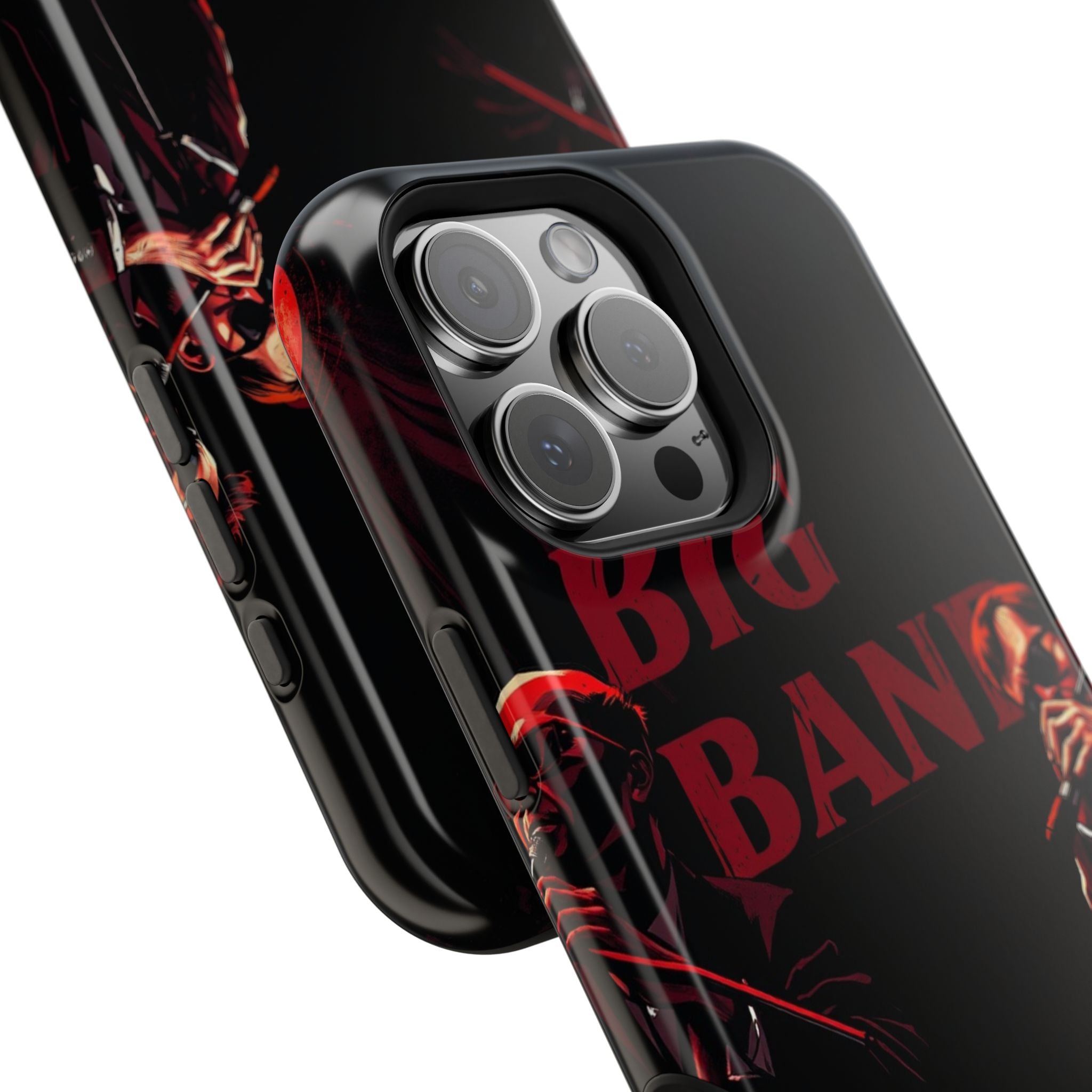 iPhone Black And Crimson Big Band Era Slim Everyday Designer Case · iPhone Case