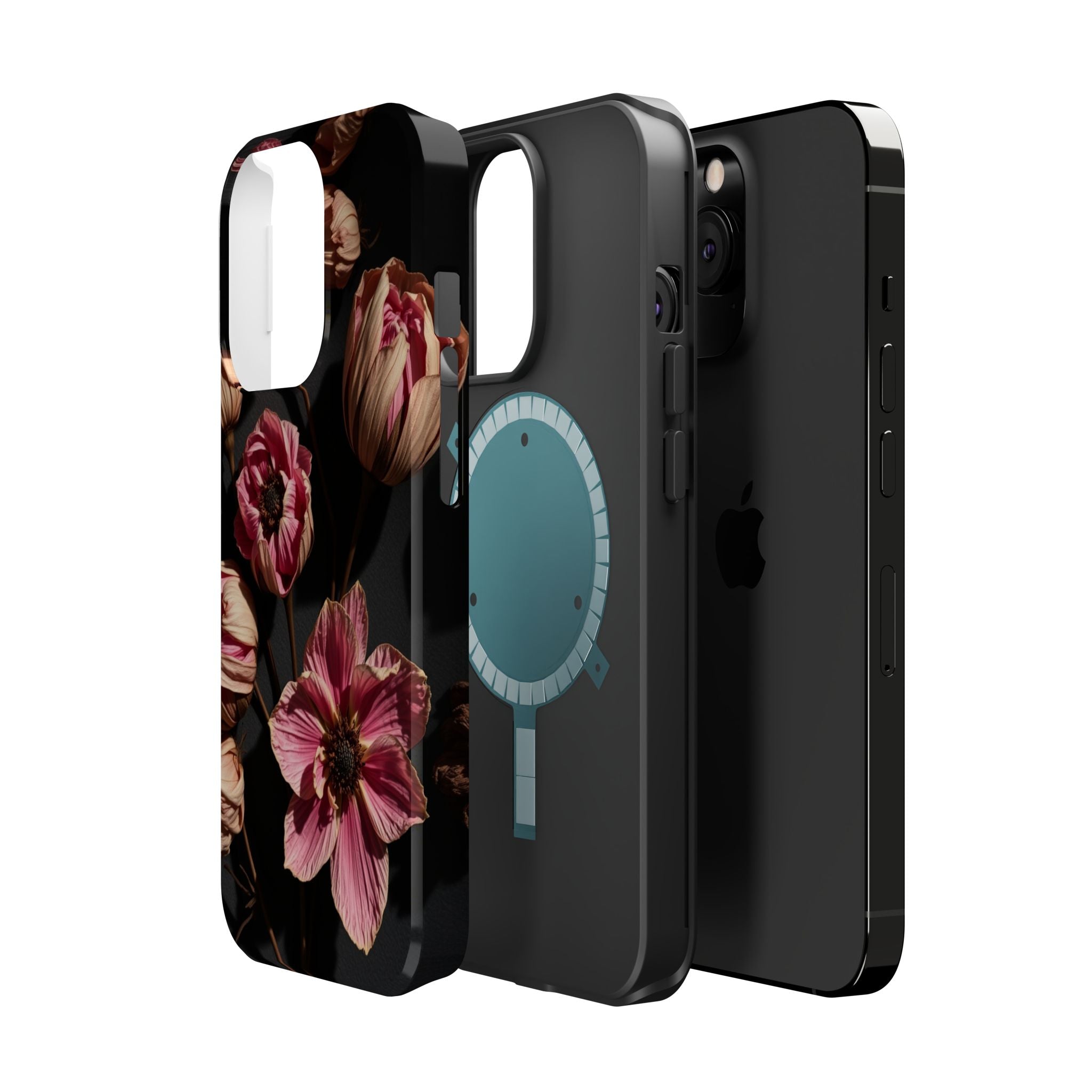iPhone Dried Flower Flat Lay Electric Art Slim Snap Case · iPhone Case