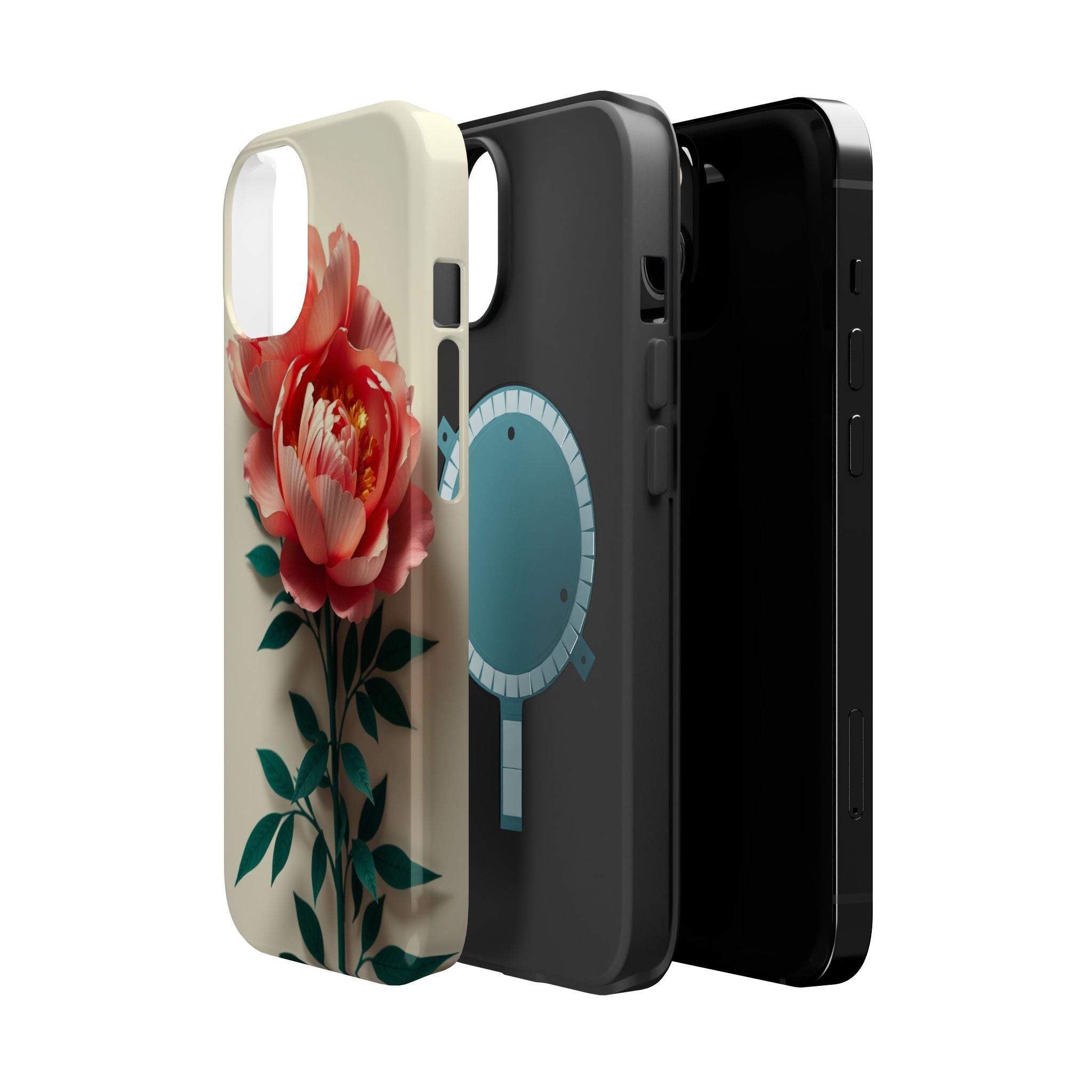 iPhone Emerald Green And Gold Peony Bouquet Slim iPhone Everyday · iPhone Case