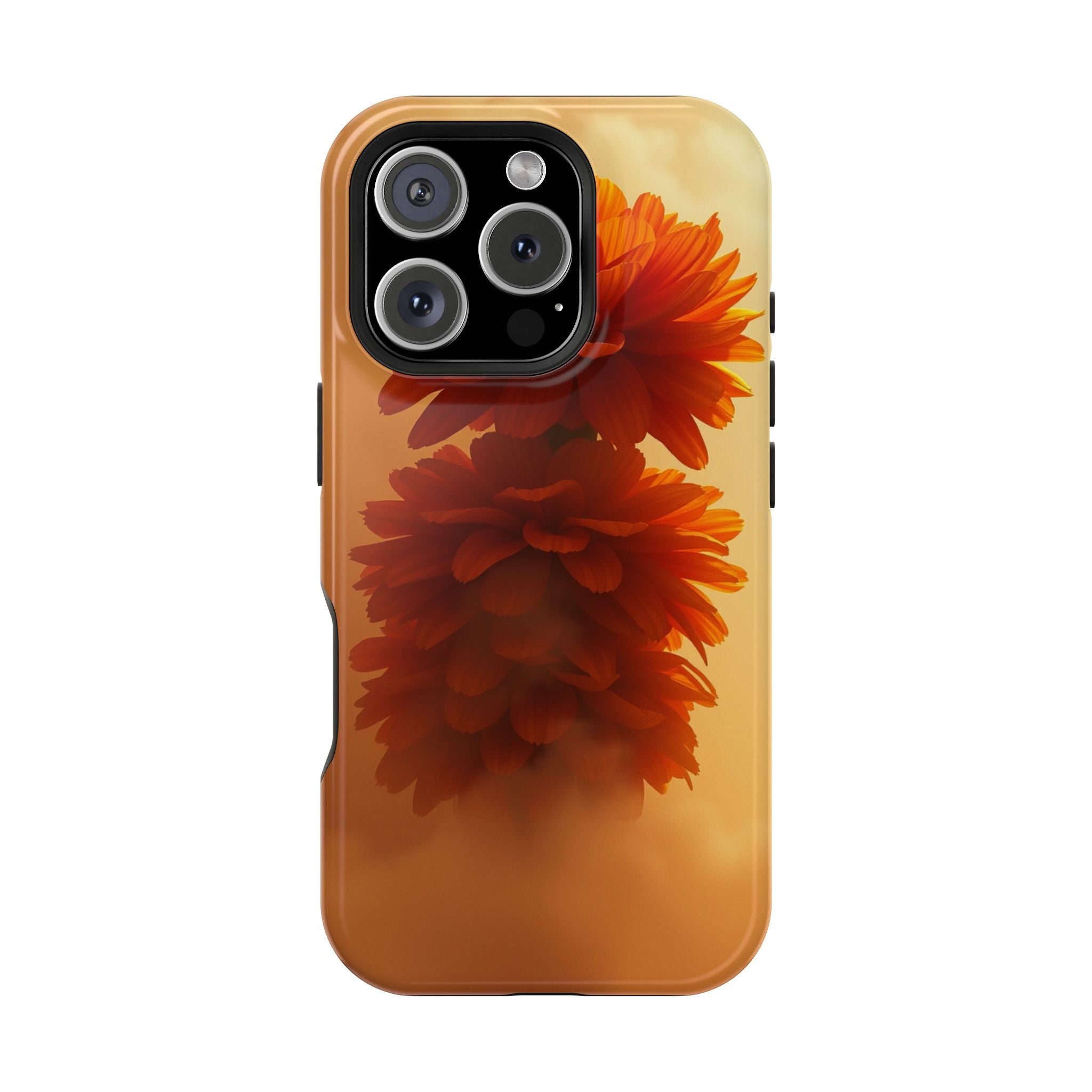 iPhone Ranunculus Stack 3D Digital Bold Modern Everyday Snap Case · iPhone Case