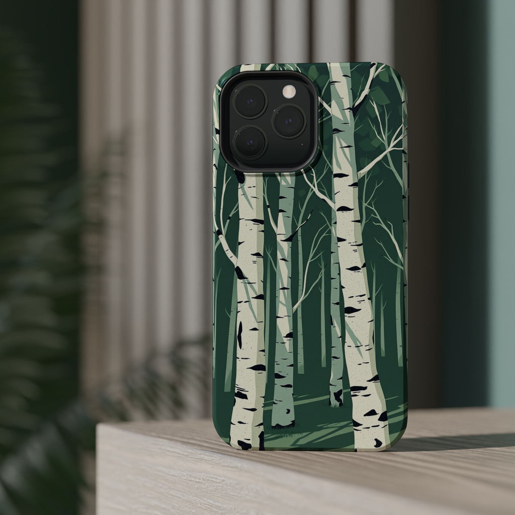 iPhone Birch Grove Abstract Geometric Slim Everyday Designer Case · iPhone Case