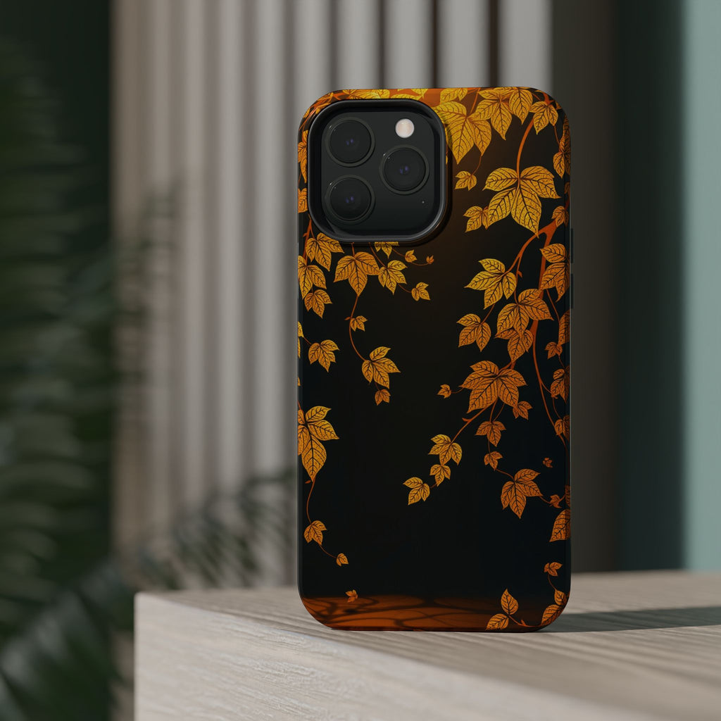 iPhone Mustard And Rust Art Nouveau Vine Slim Everyday iPhone 14 · iPhone Case