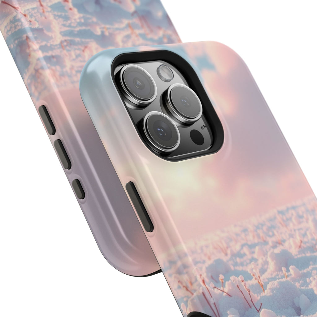 iPhone Snow Field Enchanted Art 13 Bold Modern Everyday Snap Case · iPhone Case