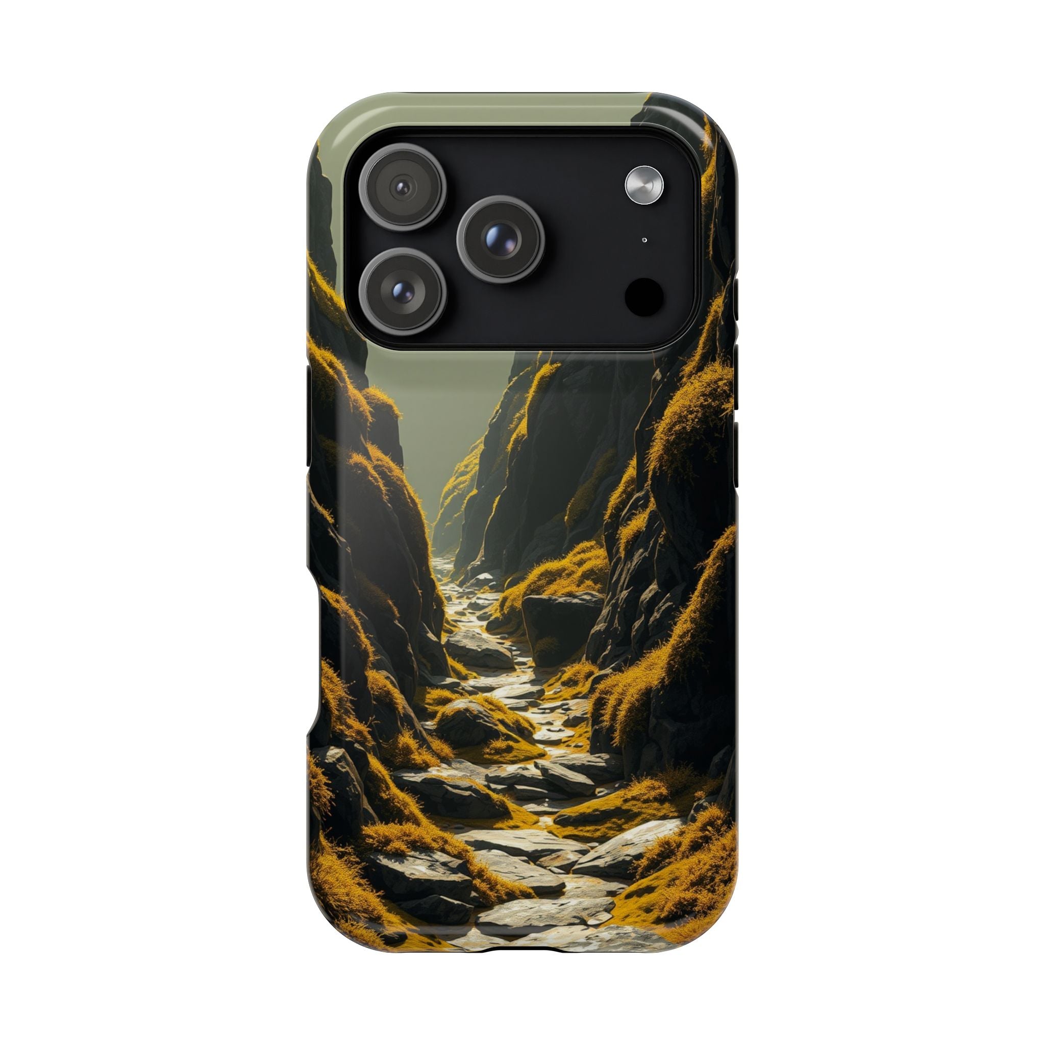 iPhone Moss Covered Rocks Enchanted Art Slim Everyday iPhone 14 · iPhone Case