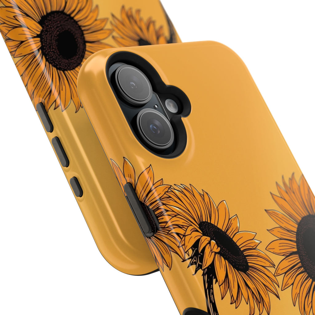 iPhone Burnt Orange And Sand Sunflower Pop Slim iPhone Everyday · iPhone Case