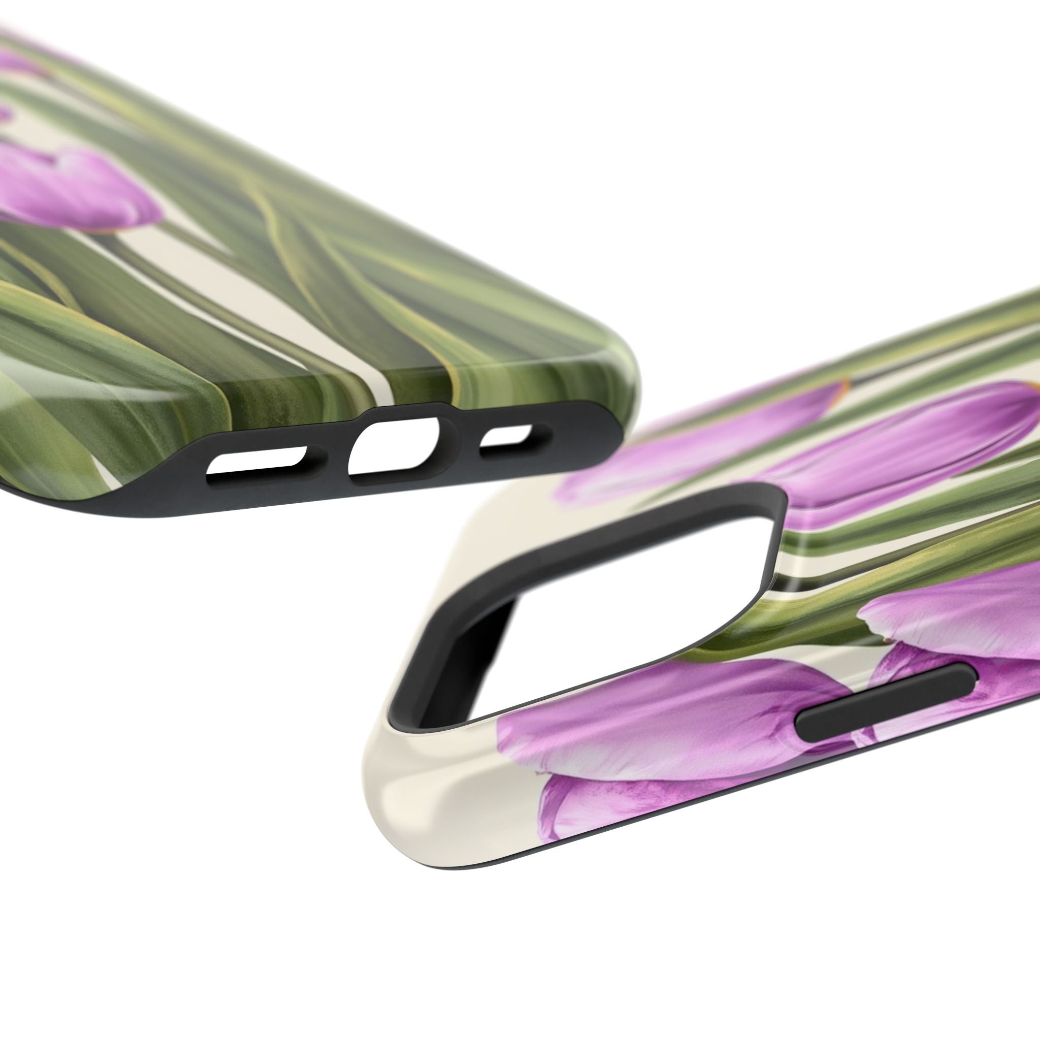 iPhone Tulip Row Electric Art 14 Bold Modern Everyday Snap Case · iPhone Case