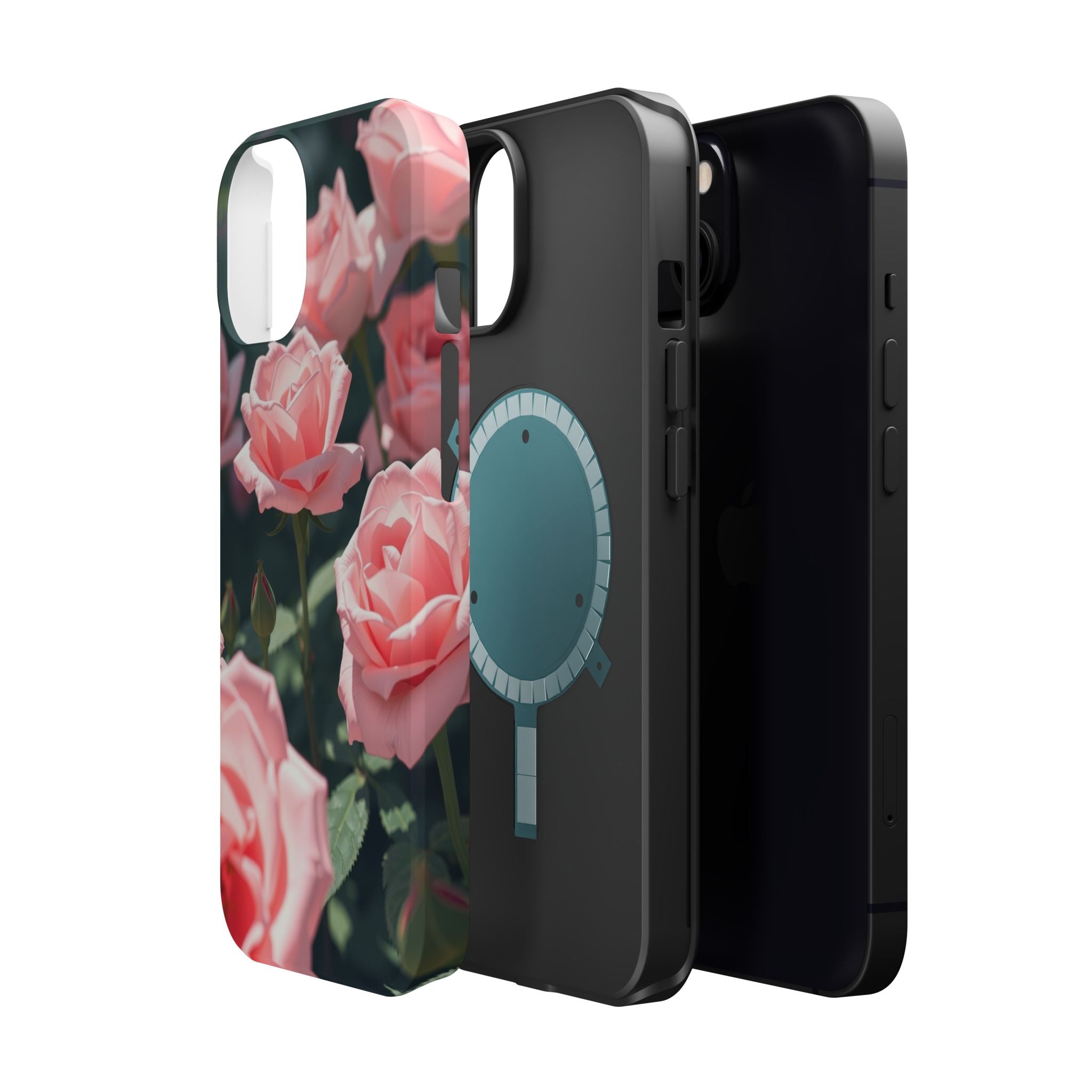 iPhone Mint And Blush Rose Garden Bold Modern Everyday Snap Case · iPhone Case