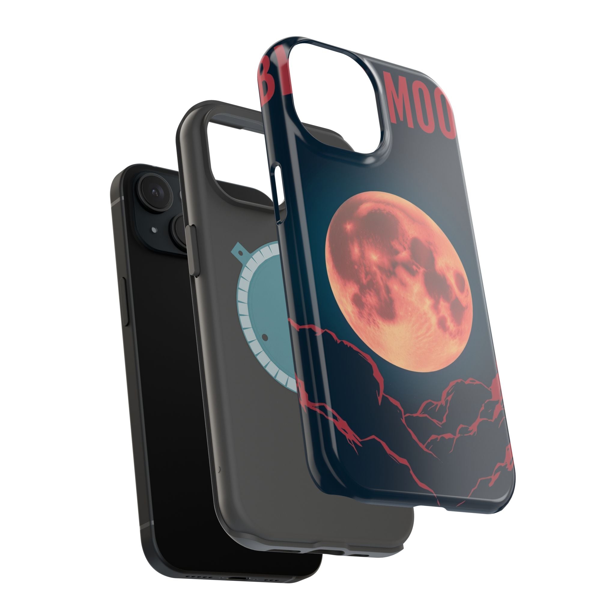 iPhone Blood Moon Rise Vintage Retro Poster Slim Everyday Designer Case · iPhone