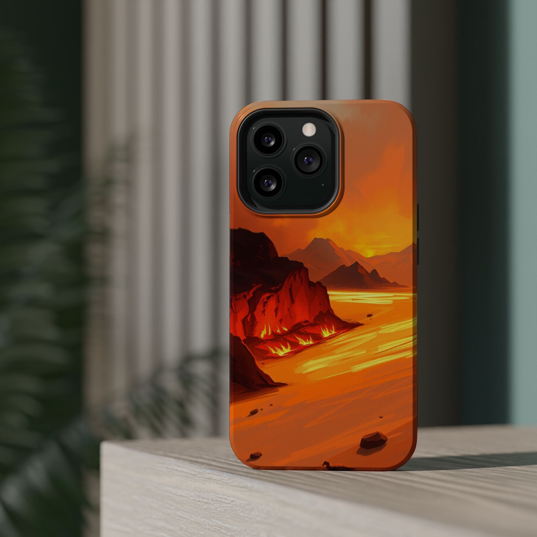 iPhone Burnt Orange And Sand Wildfire Glow Slim iPhone Everyday · iPhone Case