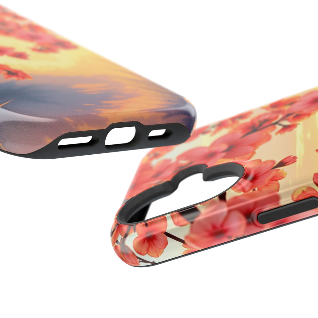 iPhone Sunset Amber And Peach Blossom Trail Slim Snap Cas Carry Case · iPhone Ca
