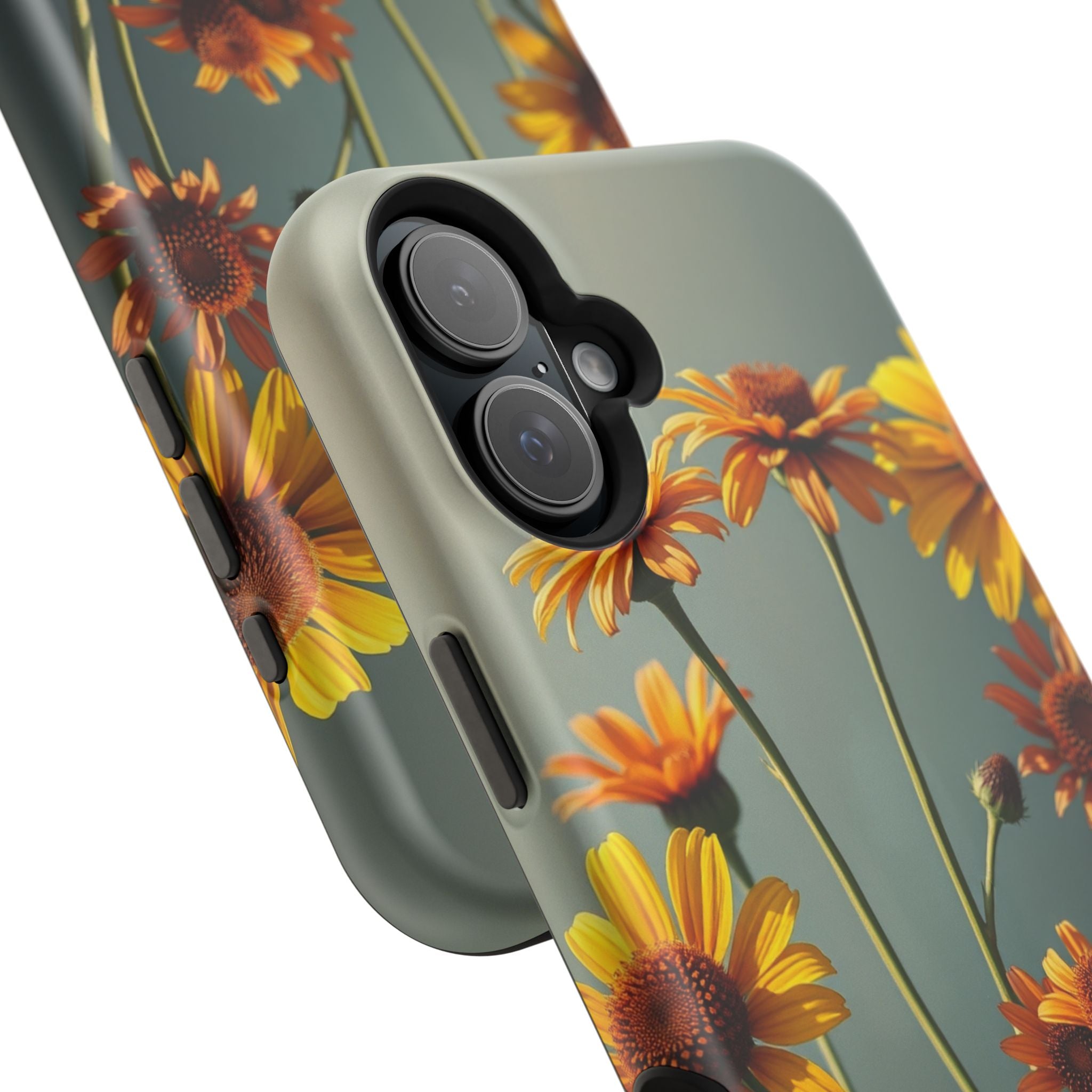 iPhone Mustard And Rust Wildflower Bunch Slim Everyday iPhone Designer · iPhone