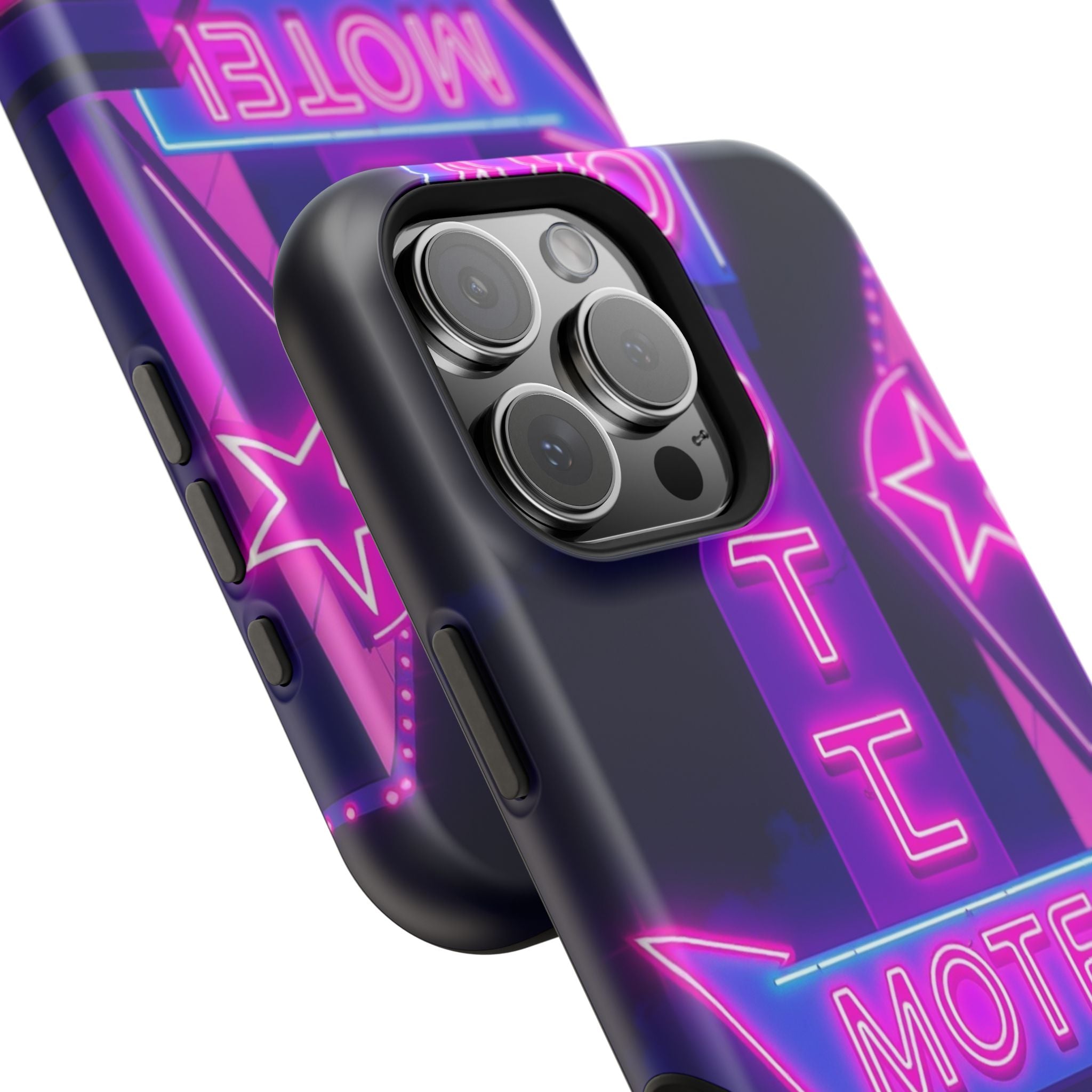 iPhone Neon Sign Motel Enchanted Art Slim Everyday Designer Case · iPhone Case