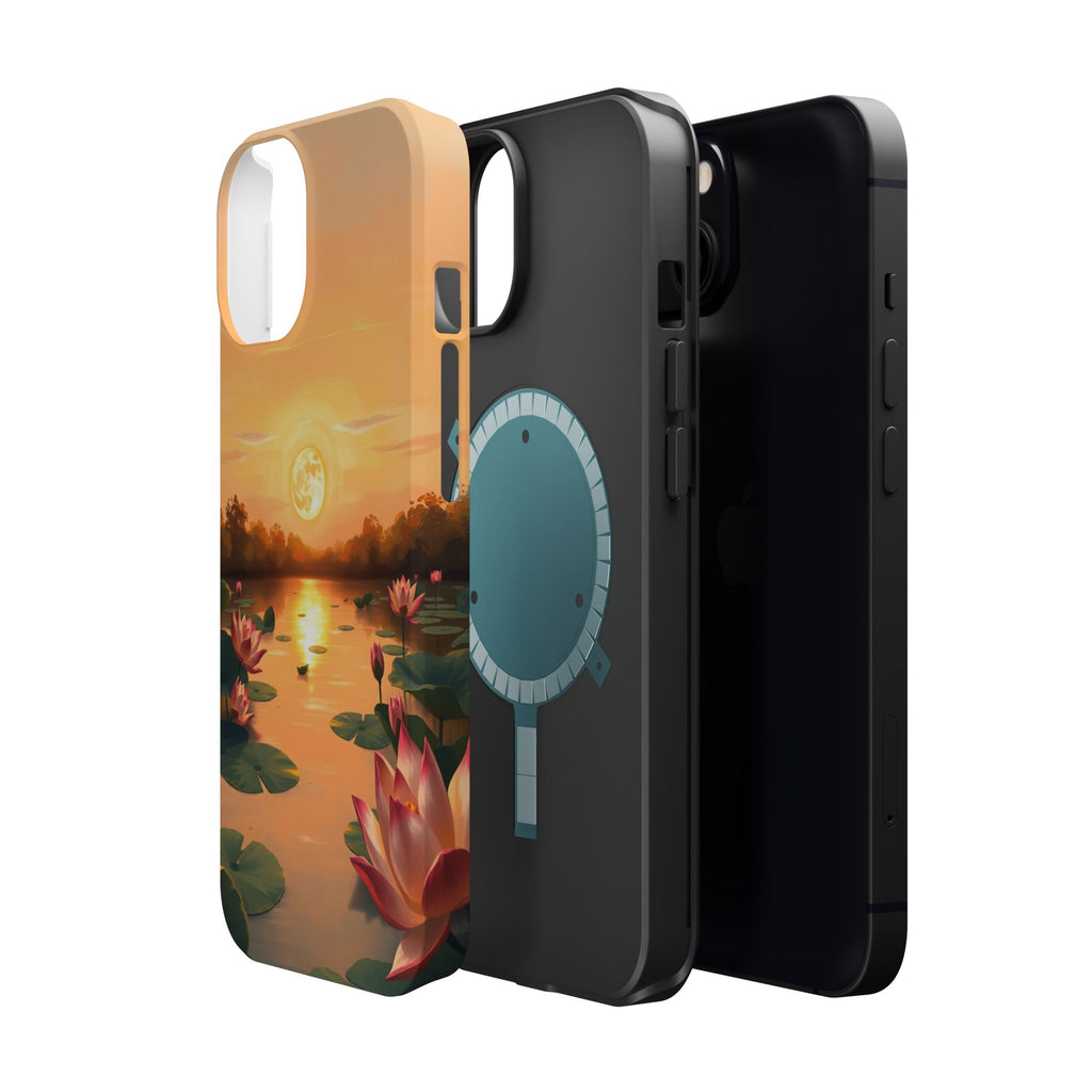 iPhone Lotus Pond Oil Painting Impressionist Slim iPhone Everyday · iPhone Case