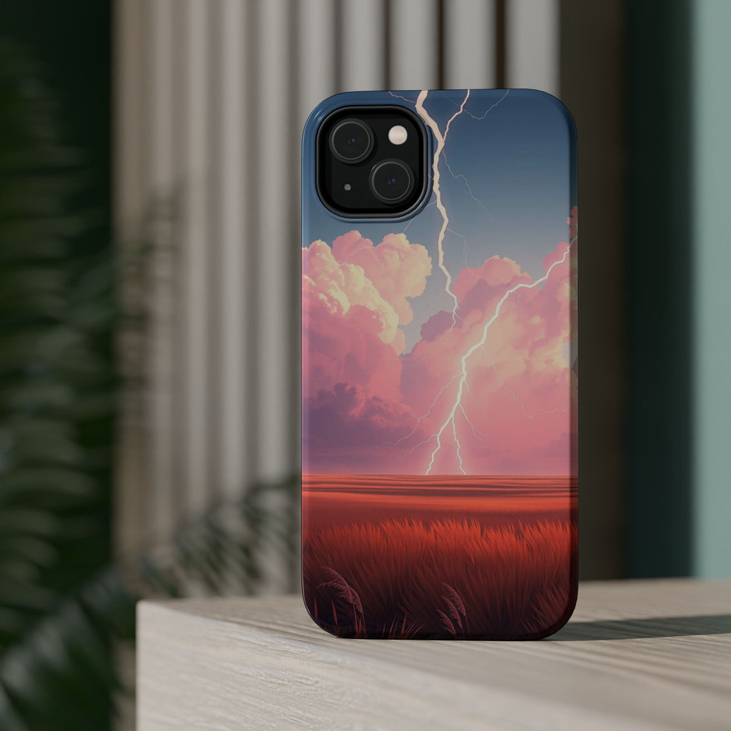 iPhone Prairie Lightning Bold Art Bold Modern Everyday Snap Case · iPhone Case