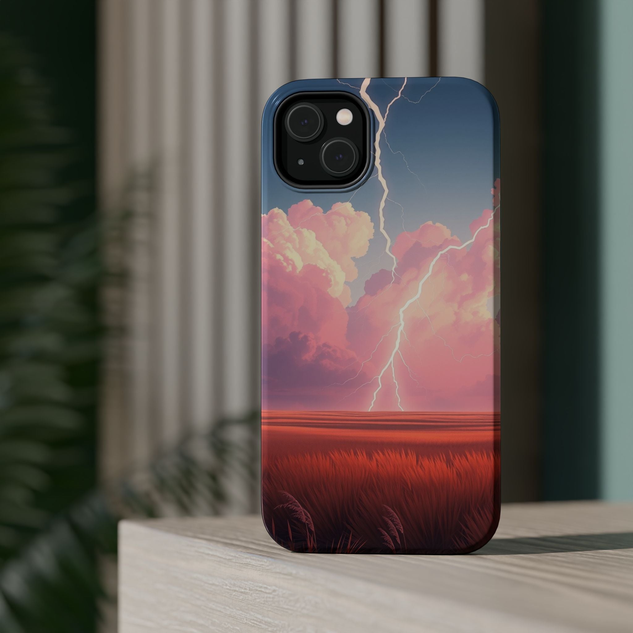 iPhone Prairie Lightning Bold Art Bold Modern Everyday Snap Case · iPhone Case