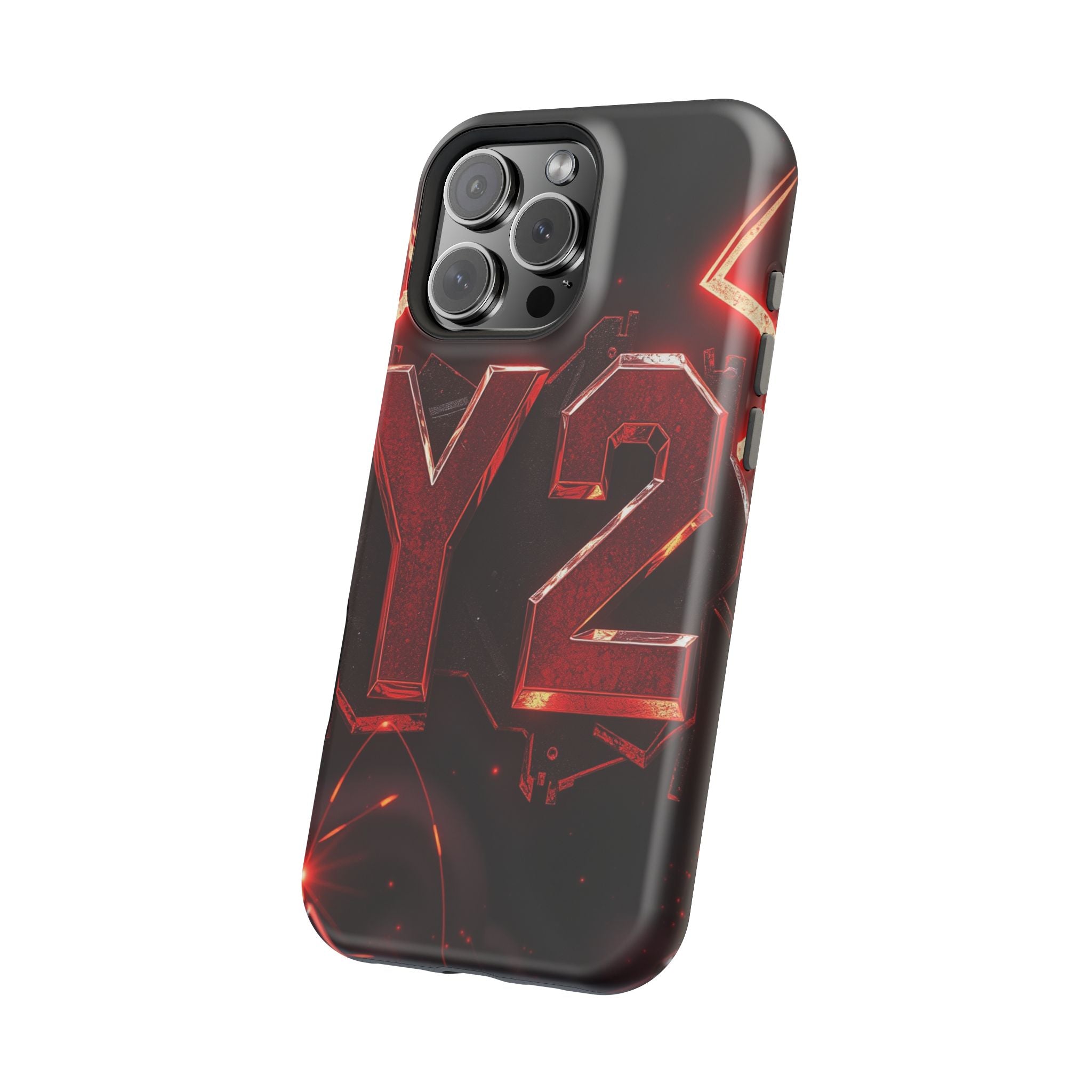 iPhone Y2K Holographic Bold Art Slim Everyday Designer Case · iPhone Case