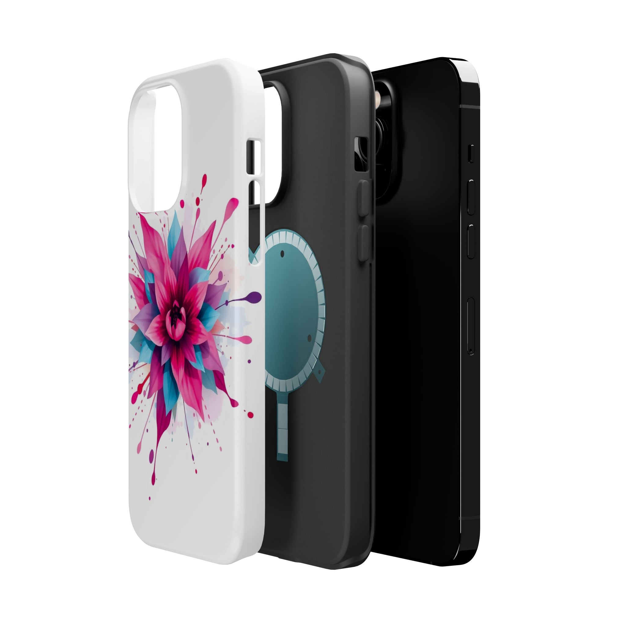 iPhone Floral Watercolor Splash Electric Art Slim iPhone Everyday · iPhone Case