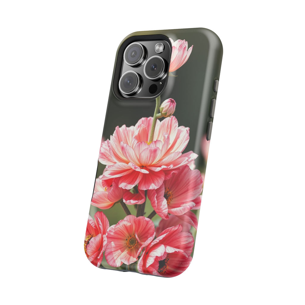 iPhone Ranunculus Stack Vibrant Watercolor Slim Snap Case · iPhone Case
