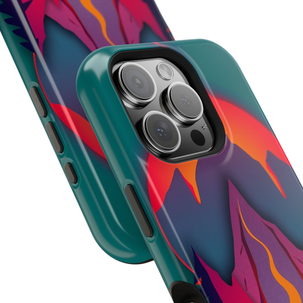 iPhone Cyan And Magenta Wildfire Glow Slim Everyday iPhone 12 Designer · iPhone