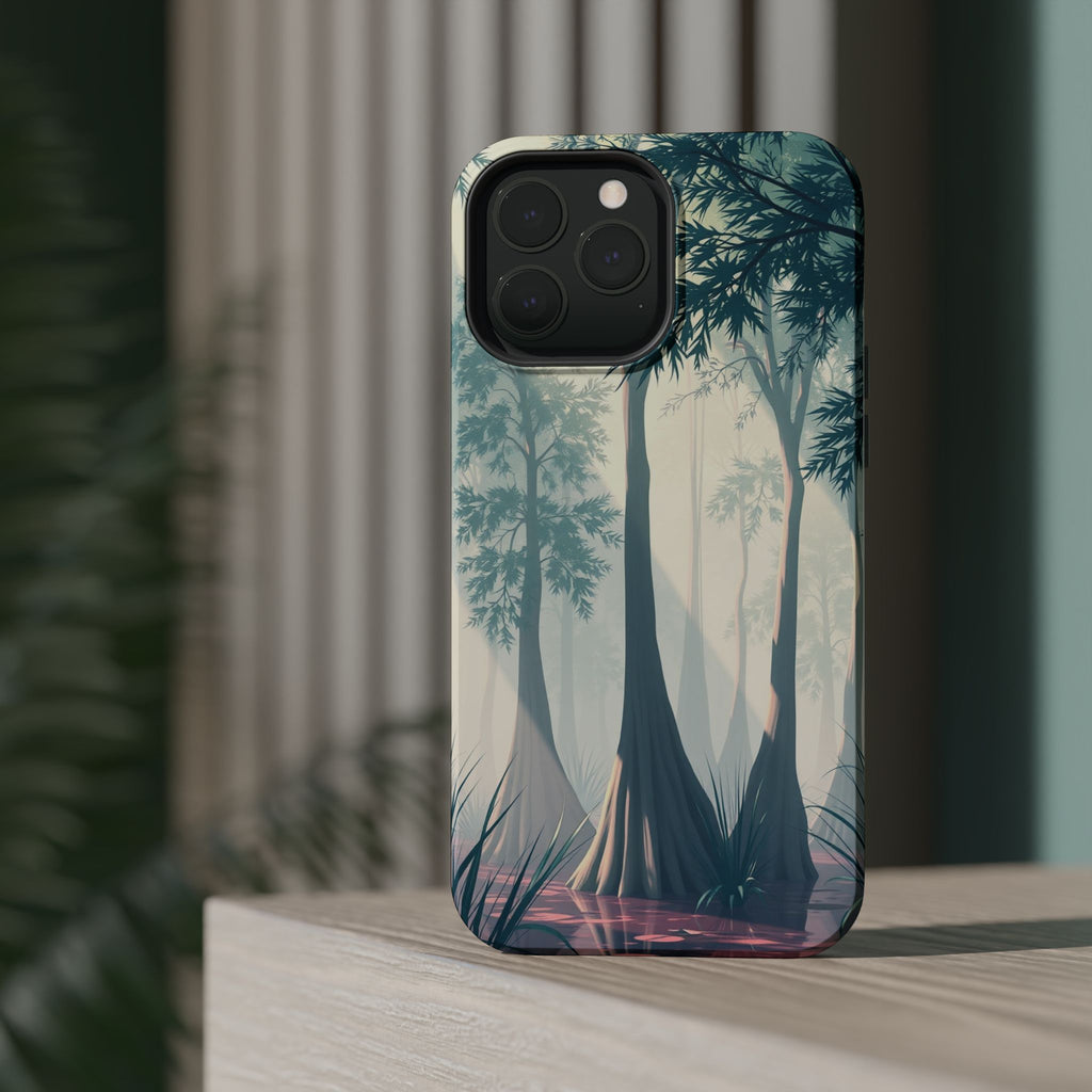 iPhone Mint And Blush Cypress Swamp Slim Everyday Designer Case · iPhone Case