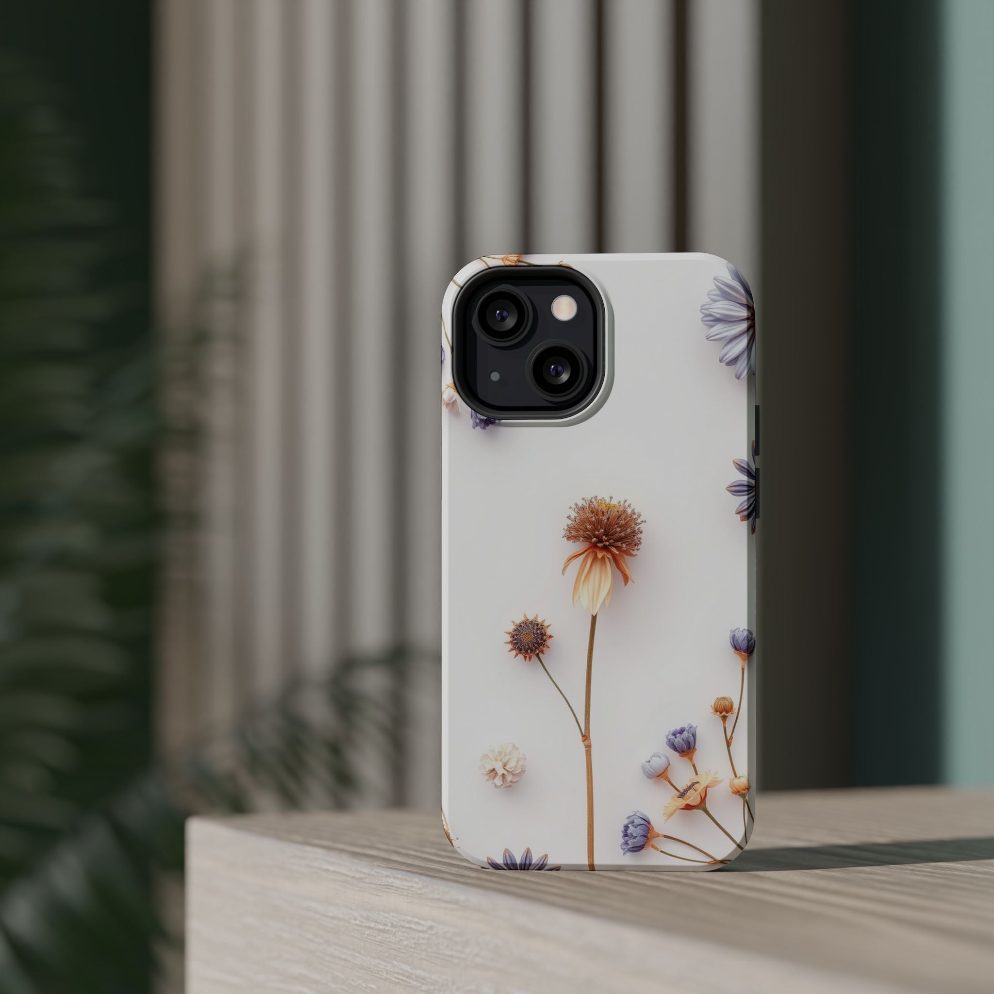iPhone Dried Flower Flat Lay Bold Art Slim Everyday Designer Case · iPhone Case