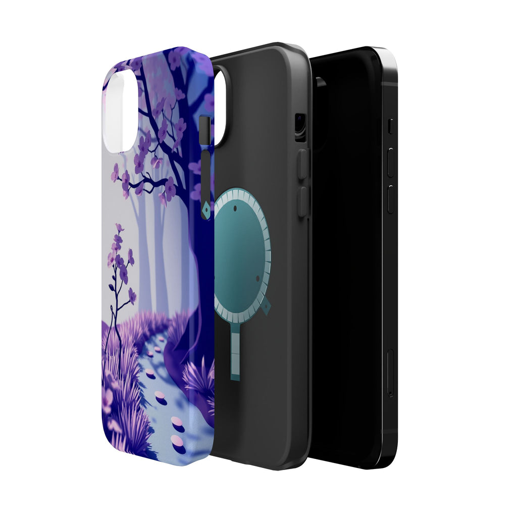 iPhone Blossom Trail Paper Cut Art Bold Modern Everyday Snap Case · iPhone Case