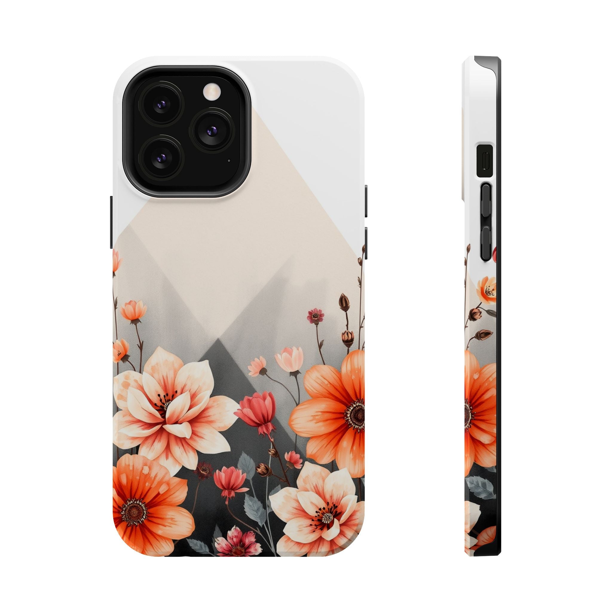 iPhone Floral Geometric Vibrant Design Slim Snap Case · iPhone Case