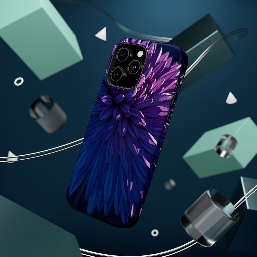 iPhone Indigo And Violet Chrysanthemum Classic Soft iPhone Finish · iPhone Case