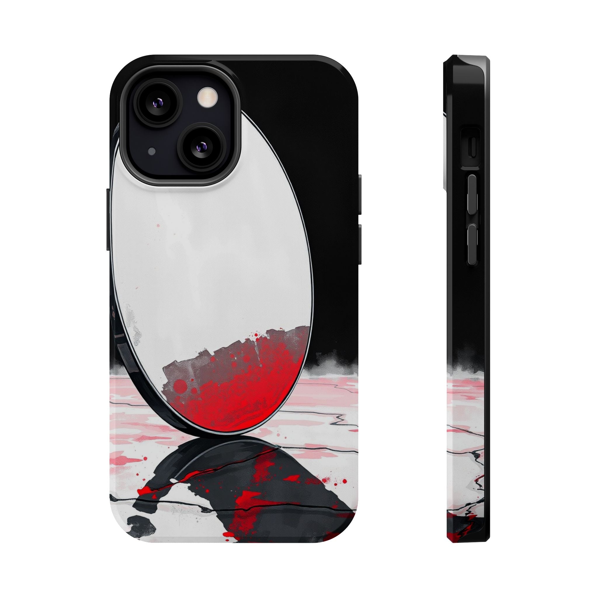 iPhone Earthy Salt Flat Mirror Design Slim Everyday Designer Case · iPhone Case