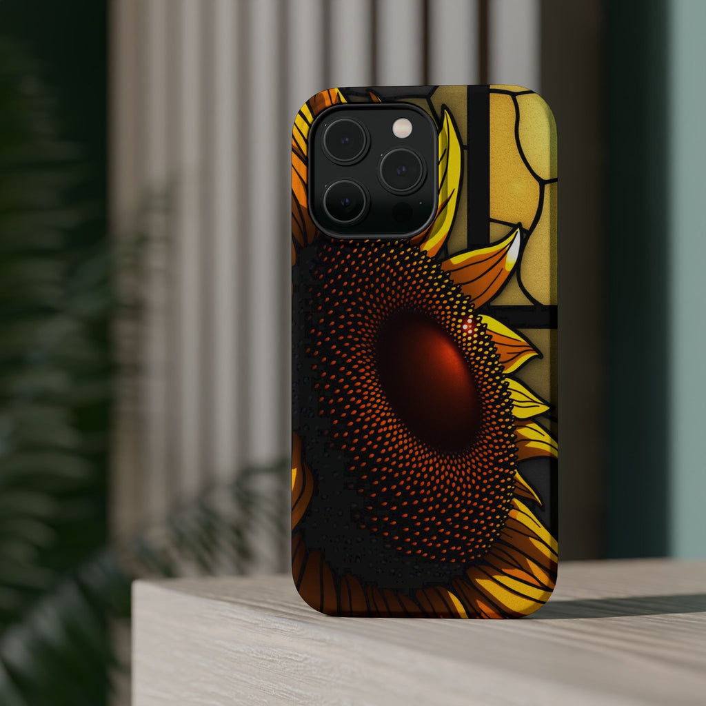 iPhone Sunflower Pop Stained Glass Bold Modern Everyday Snap Case · iPhone Case