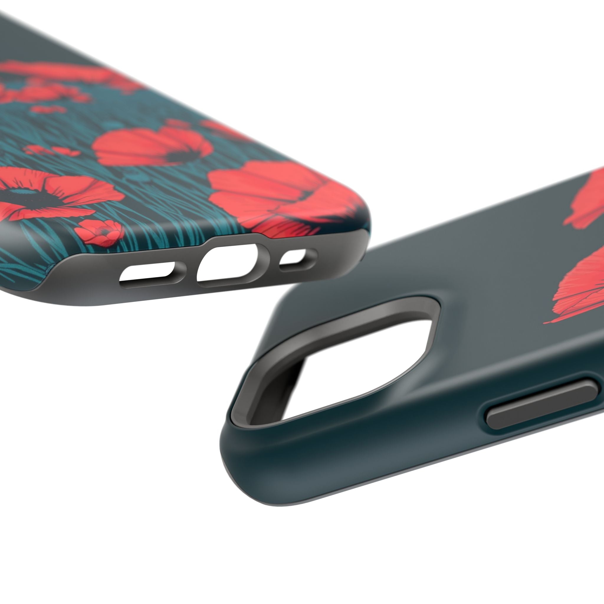 iPhone Poppy Field Dark Gothic Ink Clean Minimal Snap Cas Slim Snap Case · iPhon