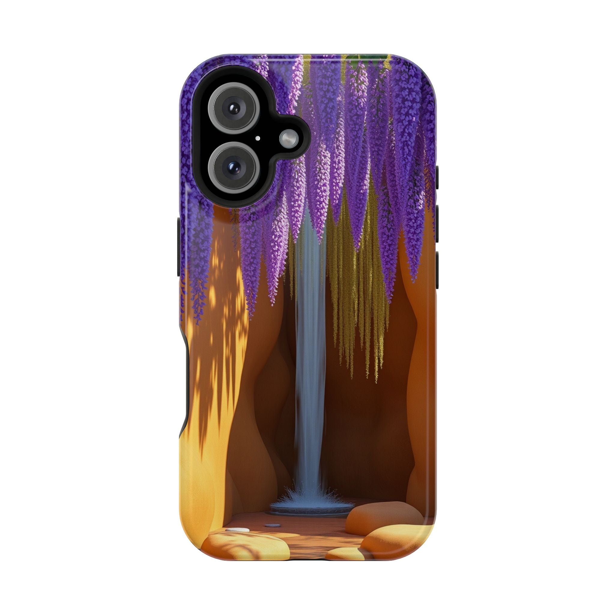 iPhone Earthy Wisteria Cascade Design Slim Everyday Designer Case · iPhone Case