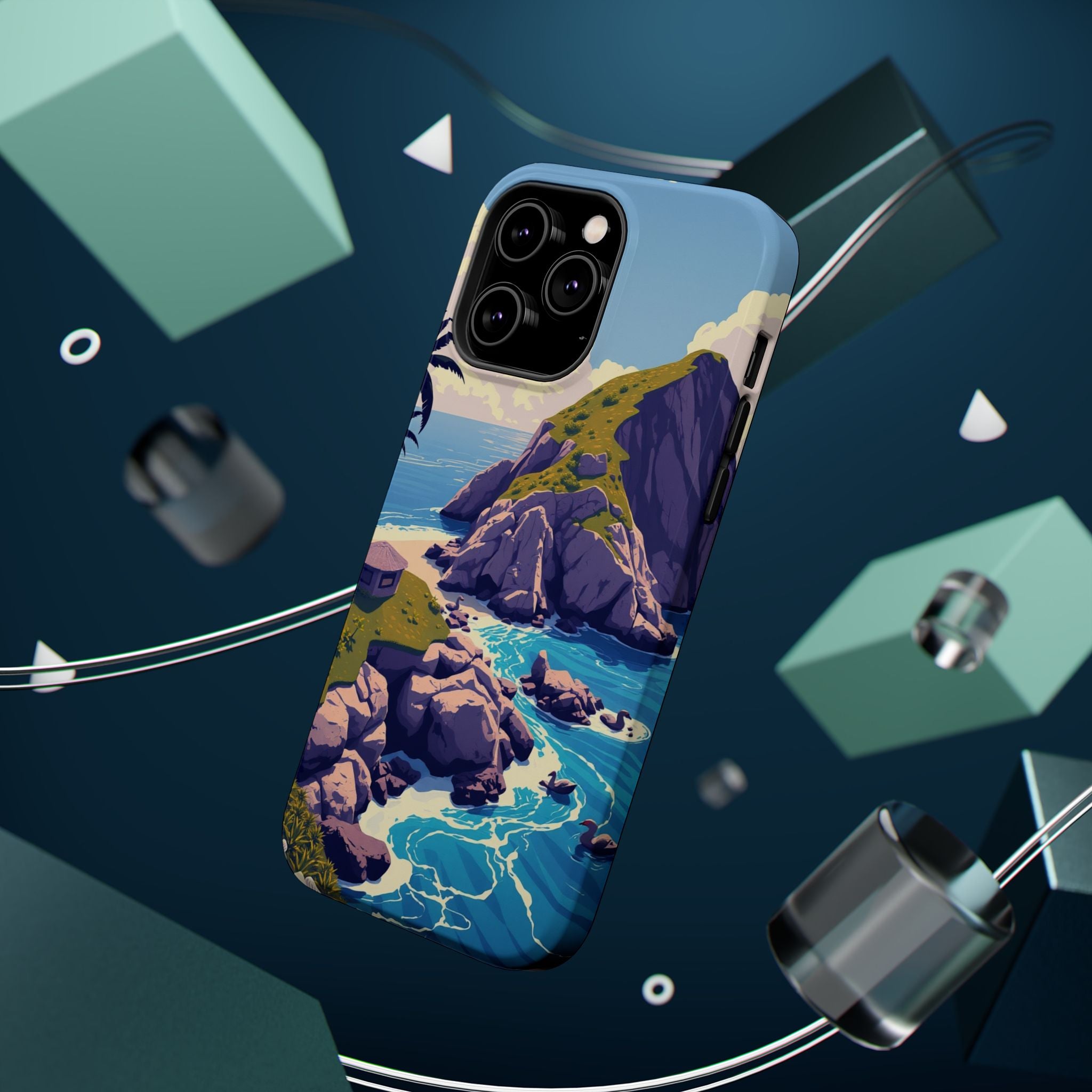 iPhone Vibrant Hibiscus Coast Design Slim Everyday Designer Case · iPhone Case