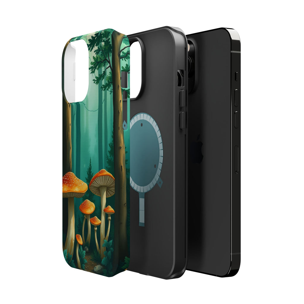 iPhone Mushroom Forest Oil Painting Impressionist iPhone Clean Minimal · iPhone
