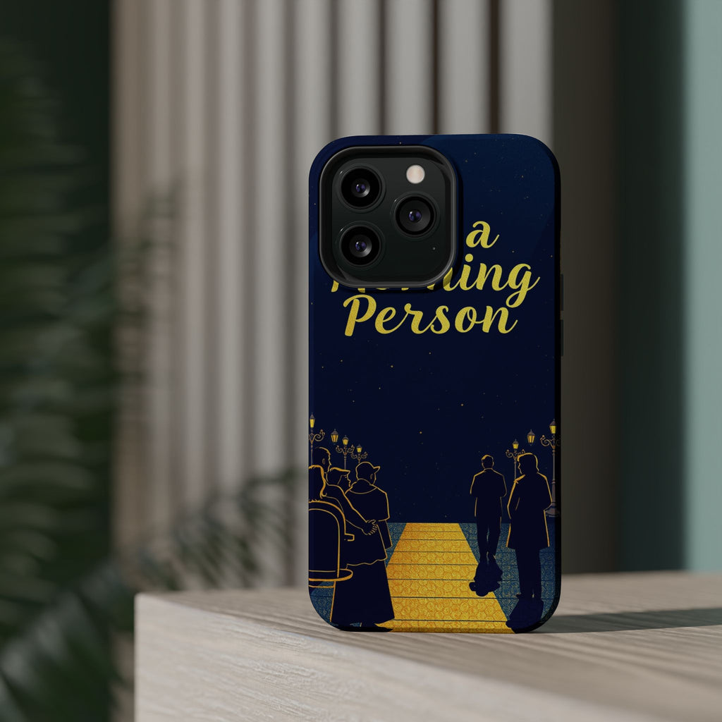 iPhone Midnight Blue And Silver Not a Morning Person Slim Snap Case · iPhone Cas