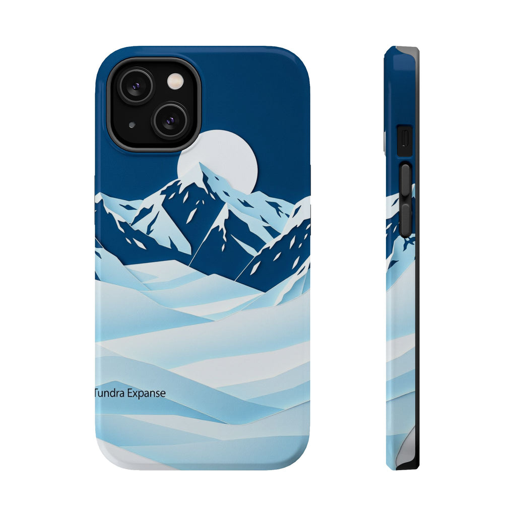 iPhone Midnight Blue And Silver Tundra Expanse Clean iPhone 12 Minimal · iPhone