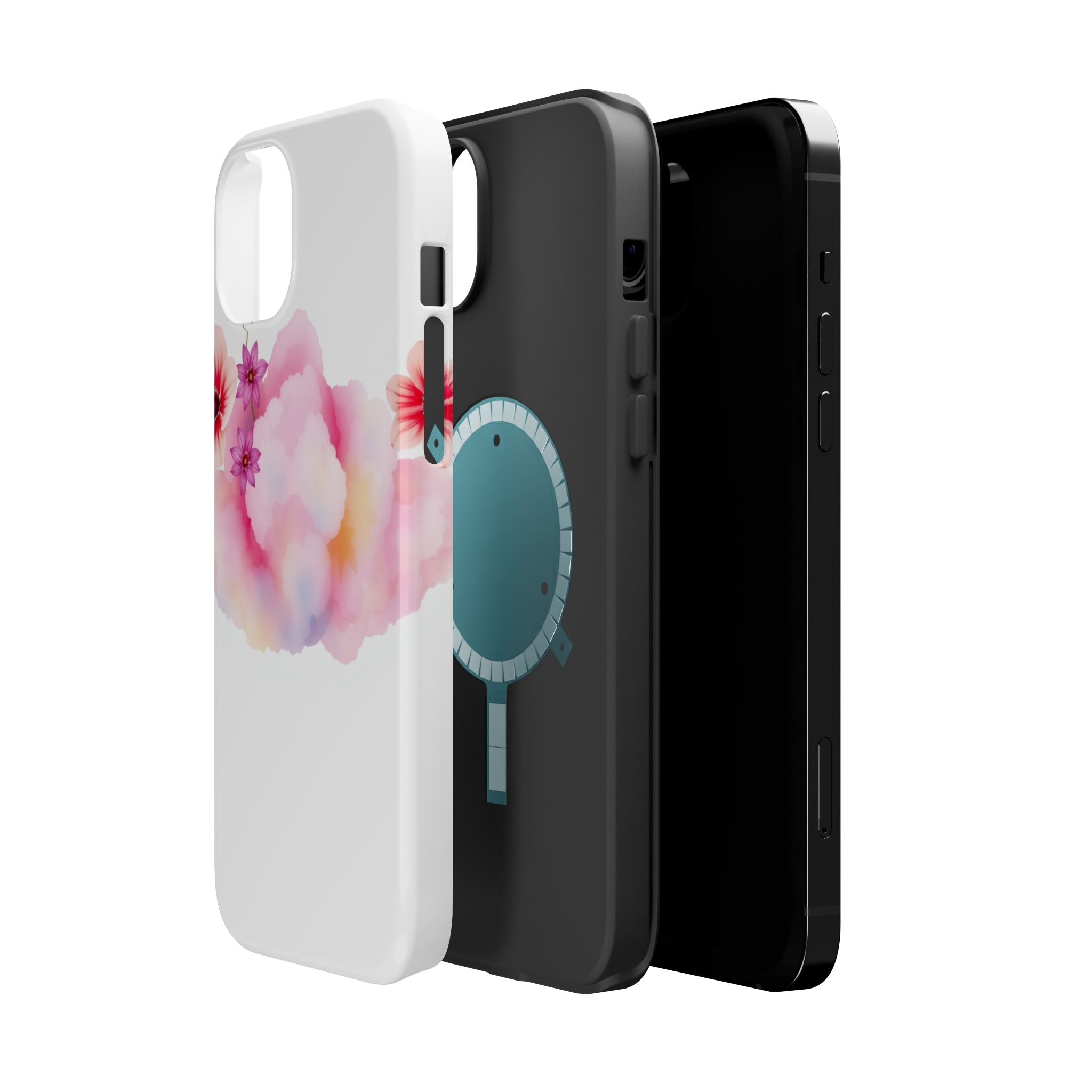 iPhone Pastel Floral Cloud Vibrant Watercolor Carry Case Slim Snap Case · iPhone