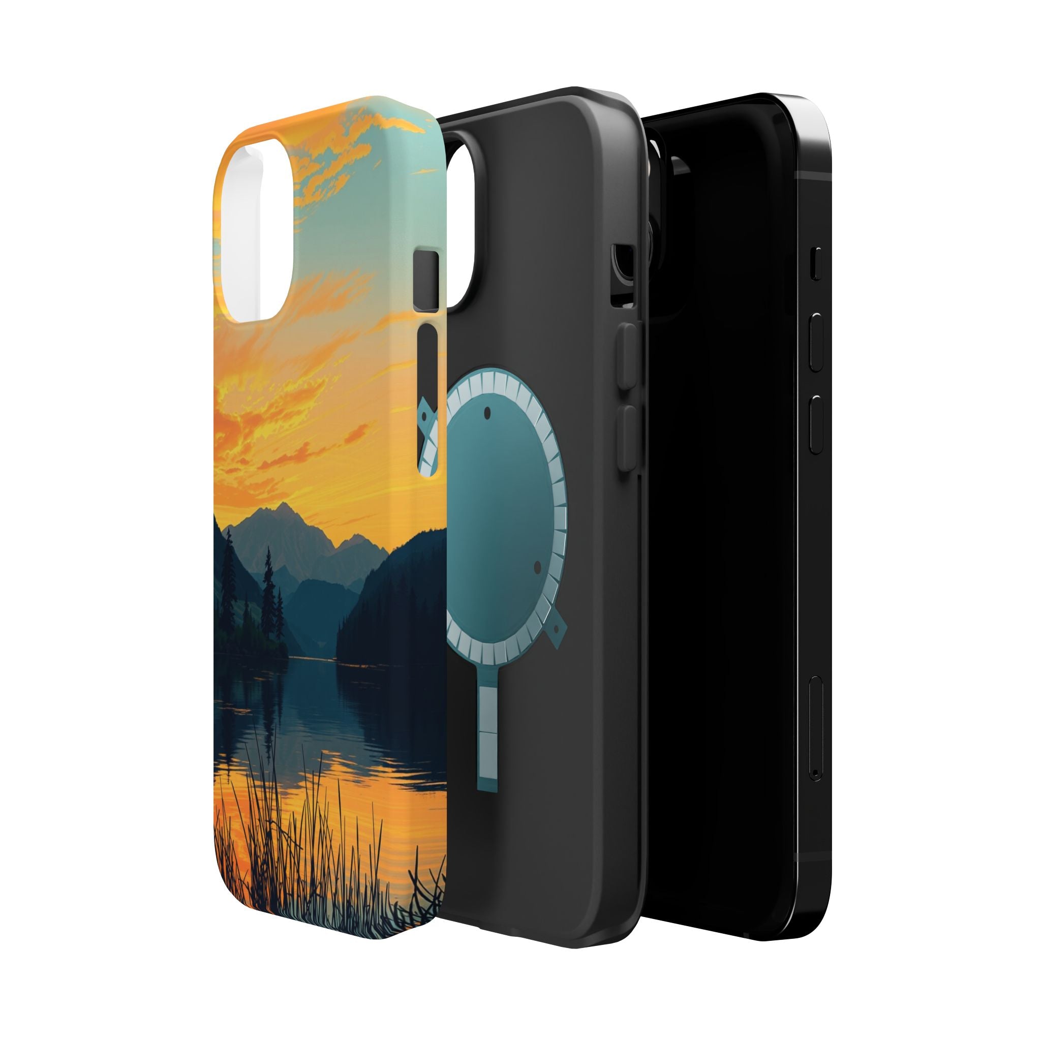 iPhone Lake at Twilight Oil Painting Impressionist iPhone Artistic · iPhone Case