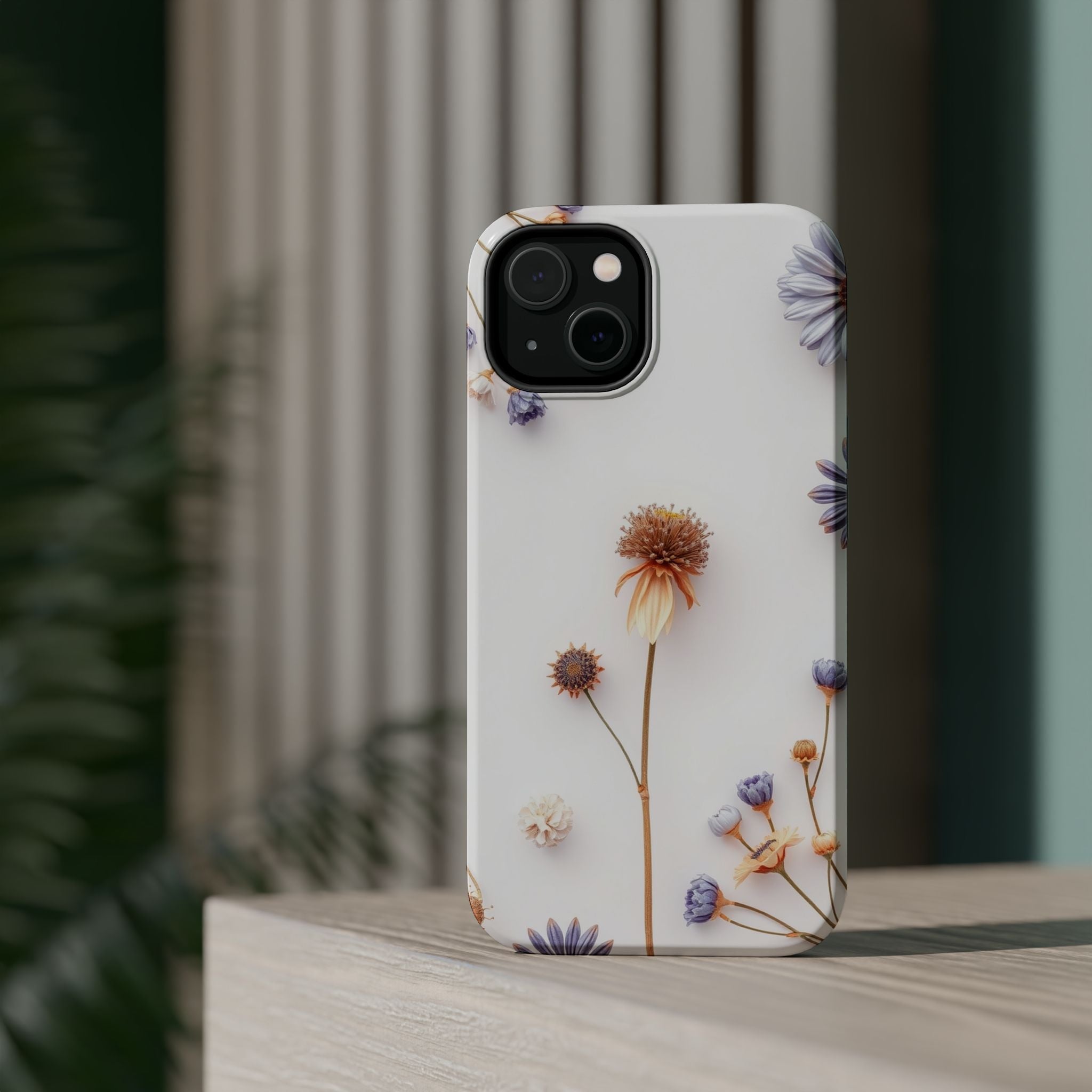 iPhone Dried Flower Flat Lay Bold Art Slim Everyday Designer Case · iPhone Case