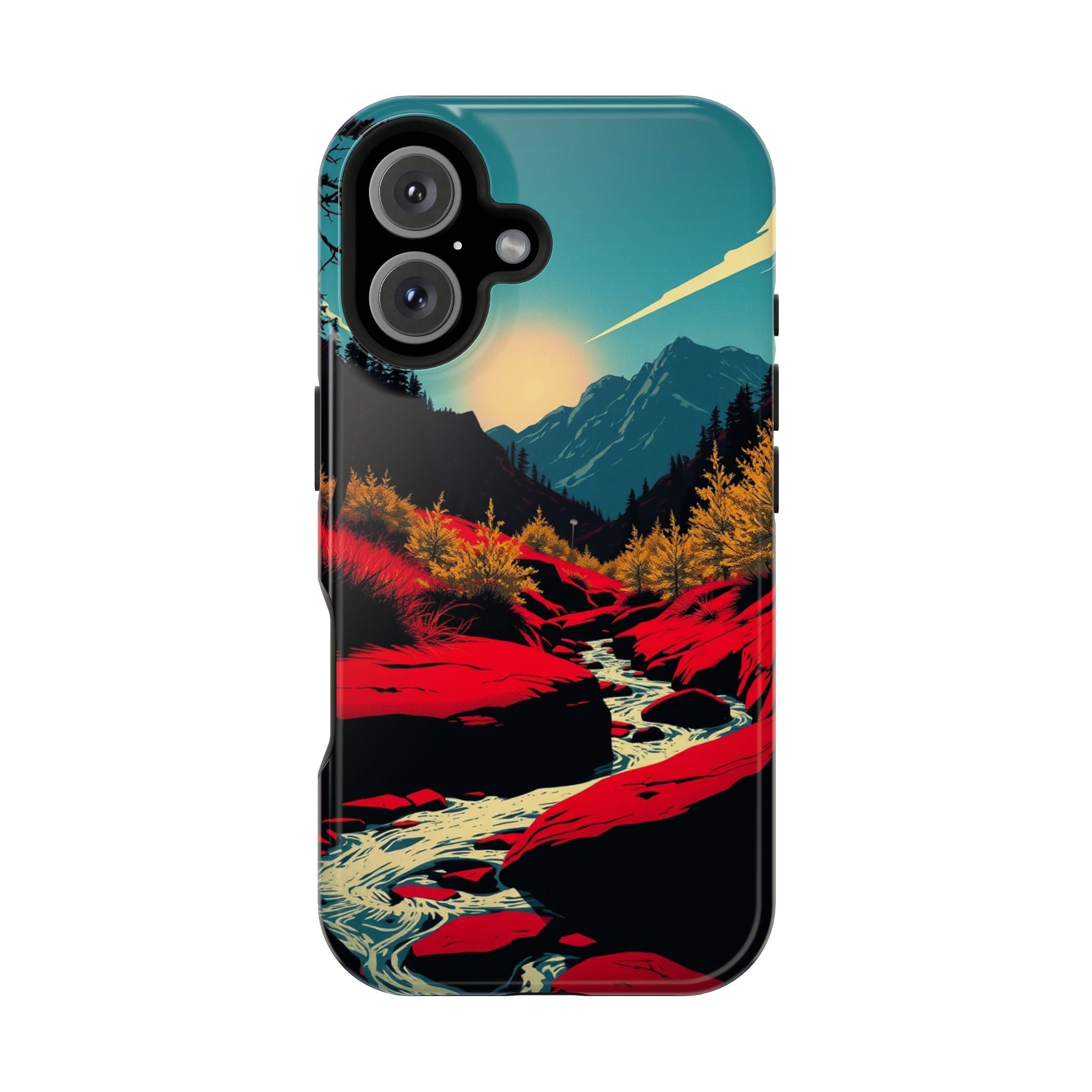 iPhone Earthy Spring Creek Design Bold Modern Everyday Snap Case · iPhone Case