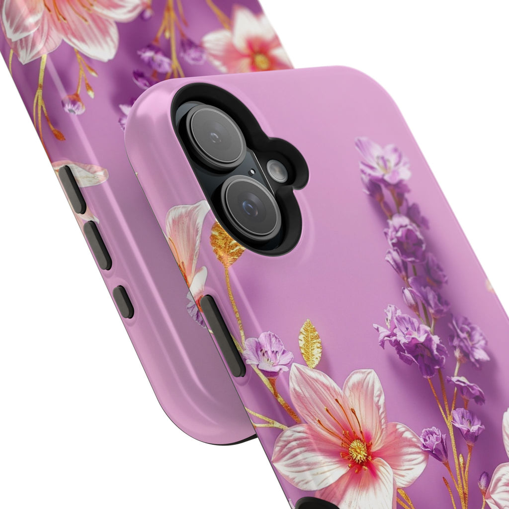 iPhone Radiant Floral Gold Foil Design Slim Everyday Designer Case · iPhone Case
