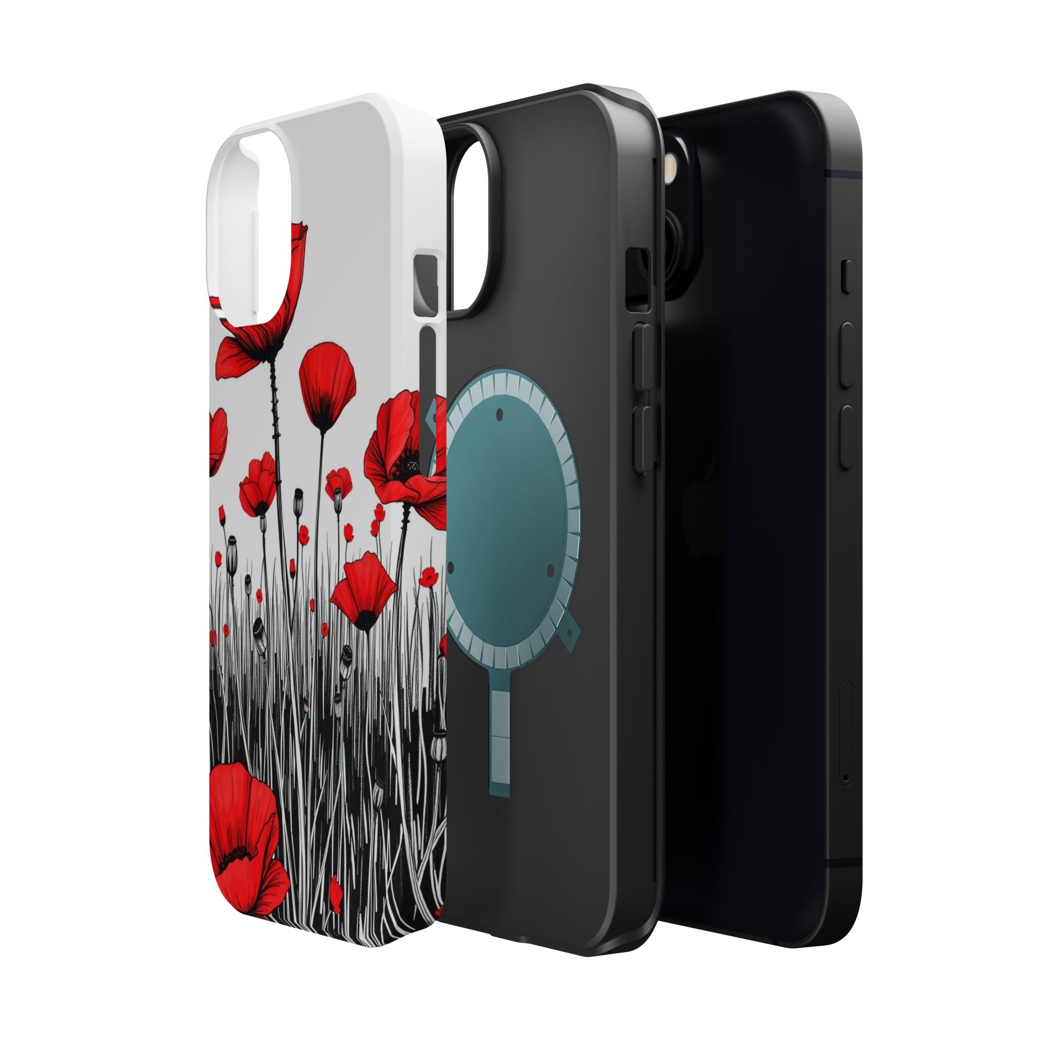 iPhone Poppy Field Cinematic Art Bold Modern Everyday Snap Case · iPhone Case