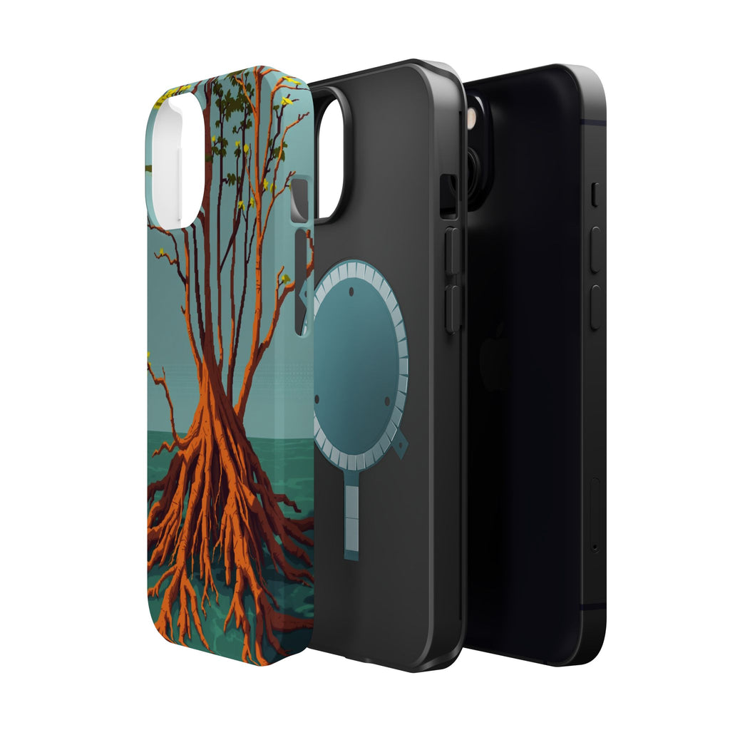 iPhone Mustard And Rust Mangrove Roots Slim Everyday iPhone 13 Designer · iPhone